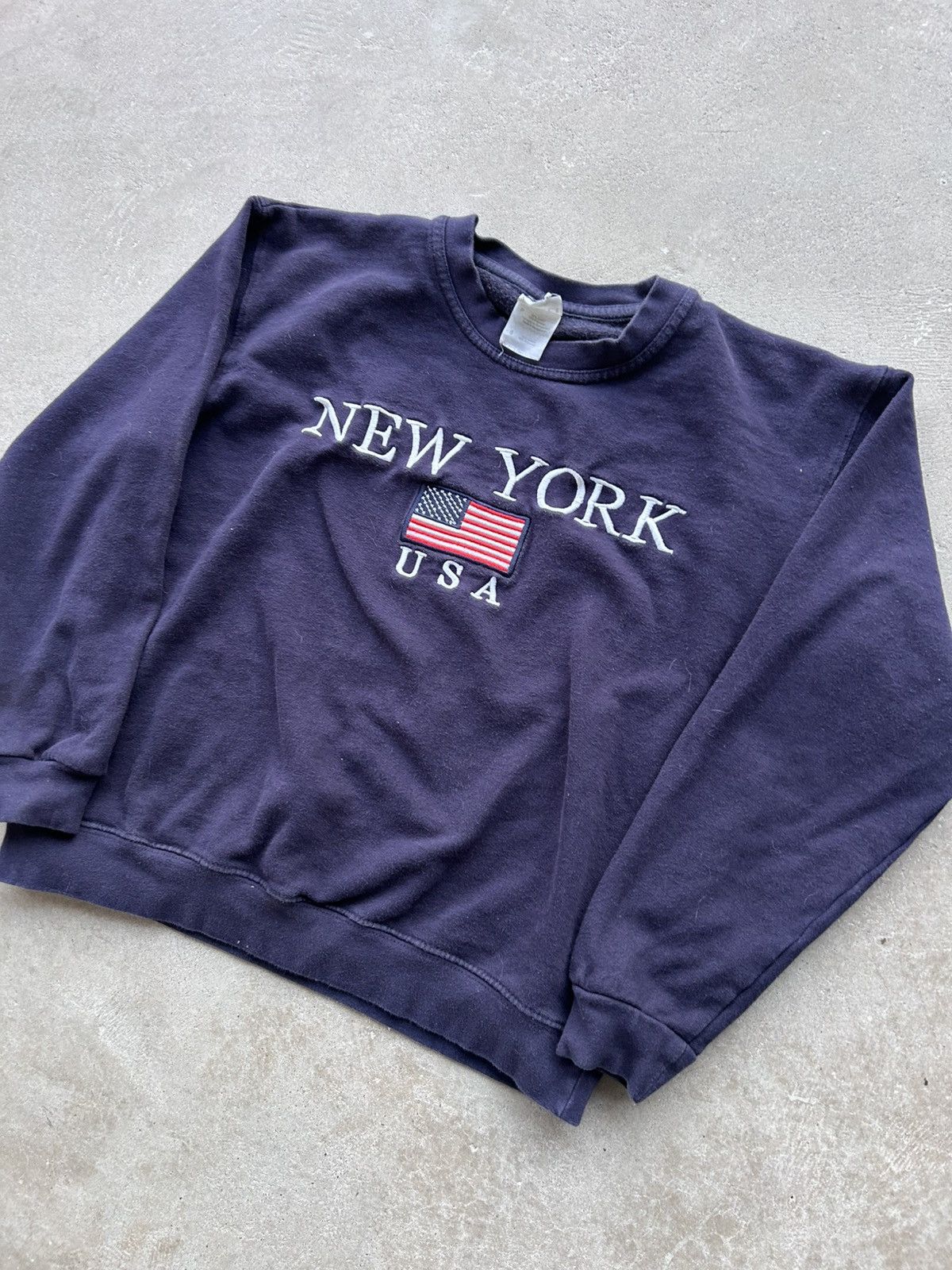 Vintage Vintage 90s USA Spell-out Sweatshirt Size US S / EU 44-46 / 1 - 4 Thumbnail