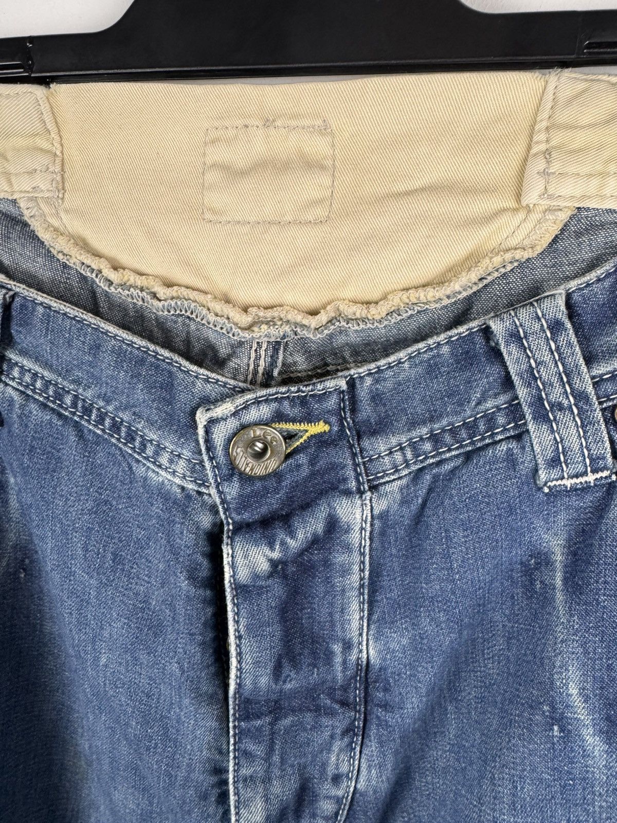 Lee Vintage Lee Union Alls Brick Buckle Denim Jeans Size US 32 / EU 48 - 5 Thumbnail