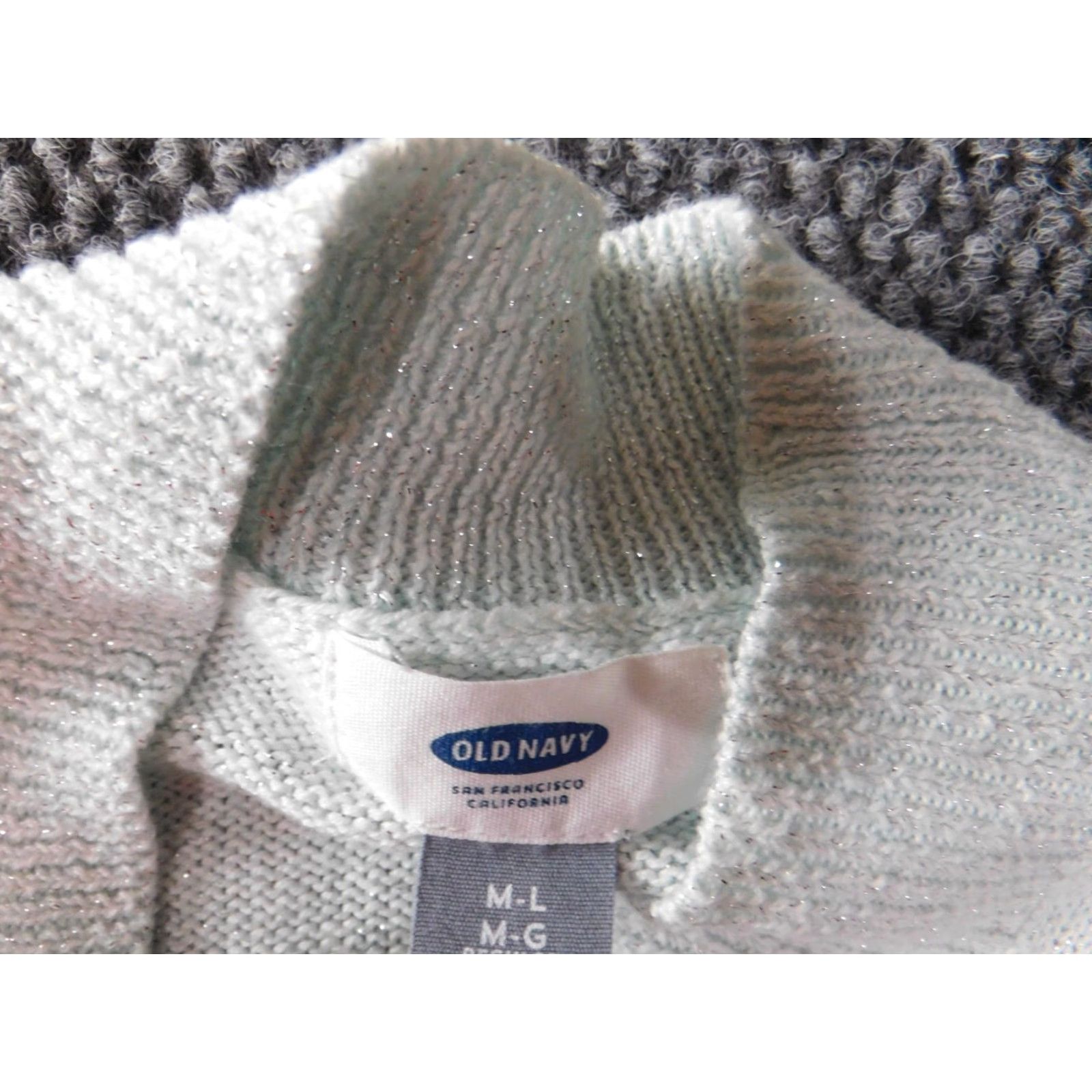 Old Navy Old Navy Womens Sweater Cardigan Medium Blue Knit Crew Neck Dolman Sleeve Lightweight Stretch Size M / US 6-8 / IT 42-44 - 5 Thumbnail