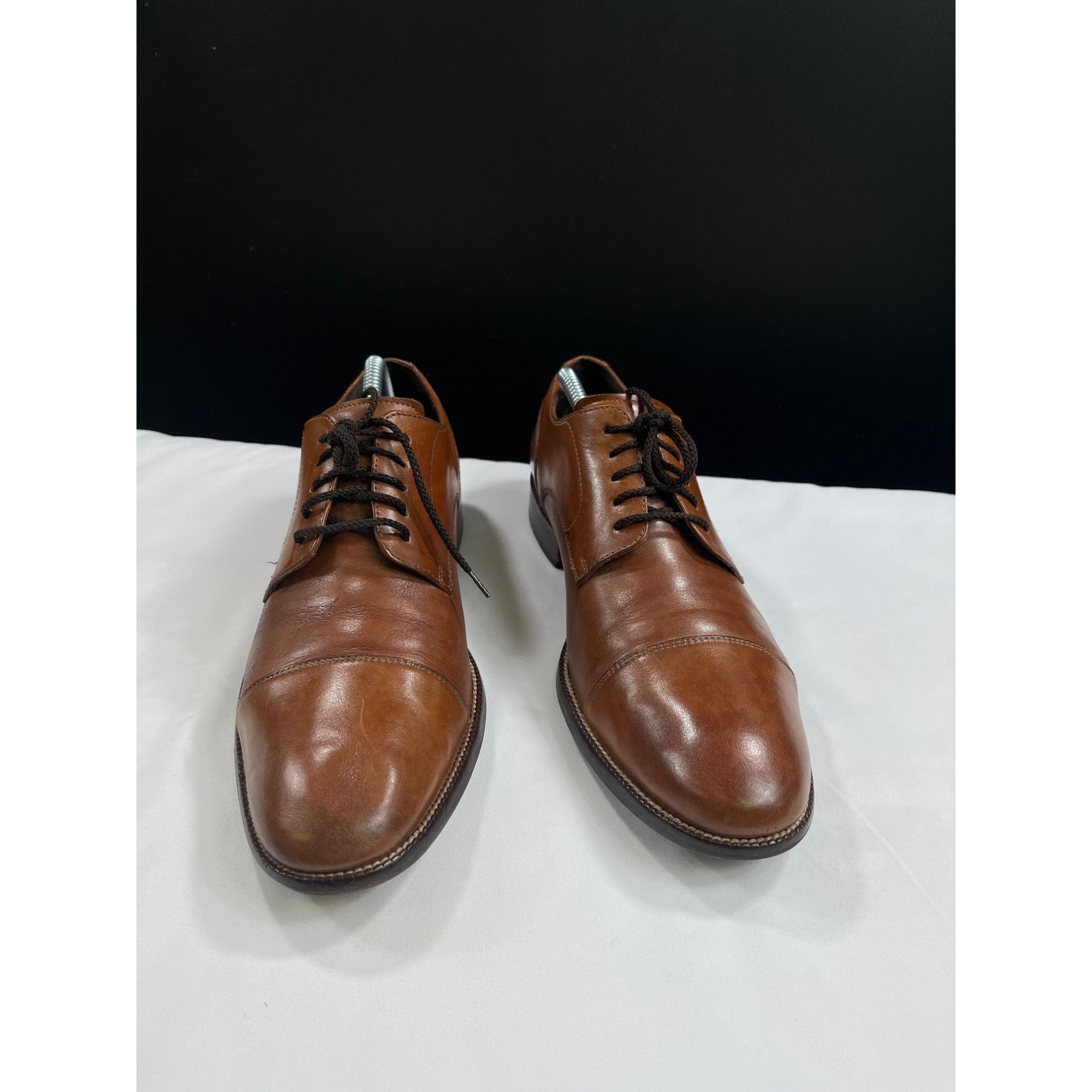 Cole Haan Cole Haan SKU 7679 Mens Brown Leather Dress Shoes Size 9.5 Size US 9.5 / EU 42-43 - 1 Thumbnail