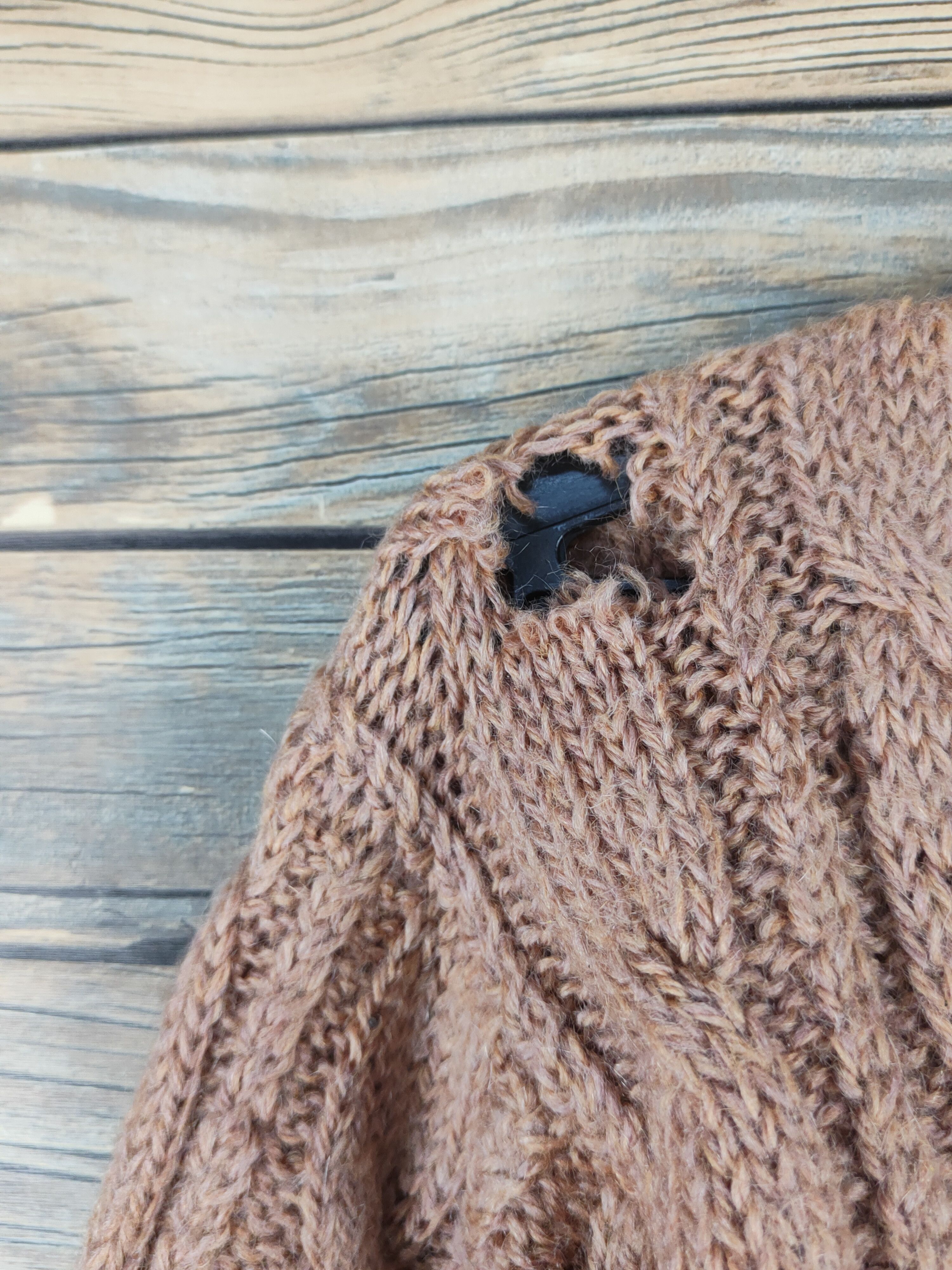 Japanese Brand Japan vintage faded Brown ripped Knitwear Cardigan #W1231 Size S / US 4 / IT 40 - 3 Thumbnail
