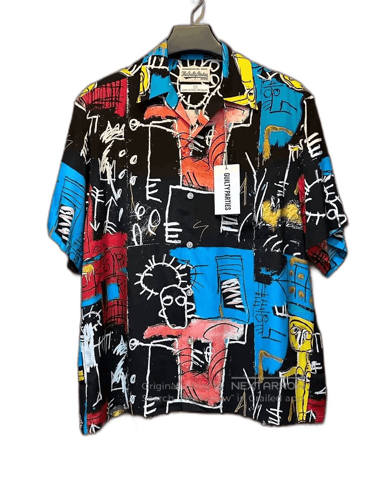 Wacko Maria Wacko Maria BASQUIAT Graffiti Short-Sleeve Shirt Size US L / EU 52-54 / 3 - 1 Thumbnail