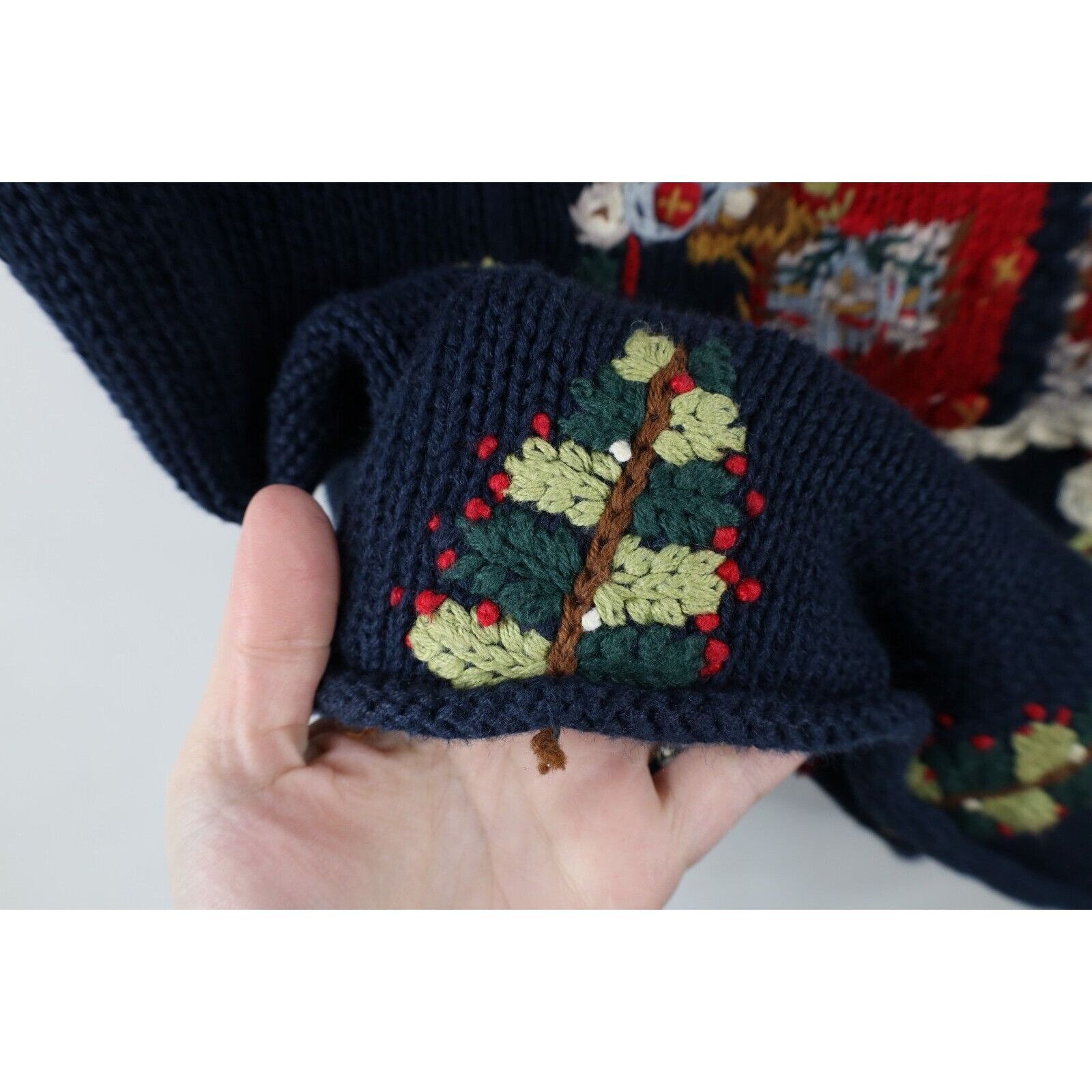 Vintage Vintage 90s Streetwear Marled Knit Christmas Santa Sweater Size XL / US 12-14 / IT 48-50 - 8 Thumbnail