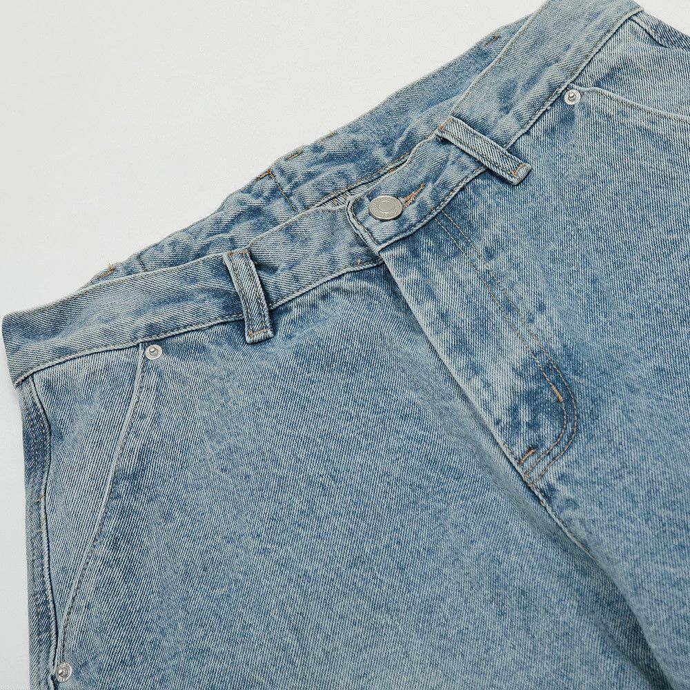 Jean High street washed men's loose straight hip-hop casual jeans Size US 32 / EU 48 - 3 Thumbnail