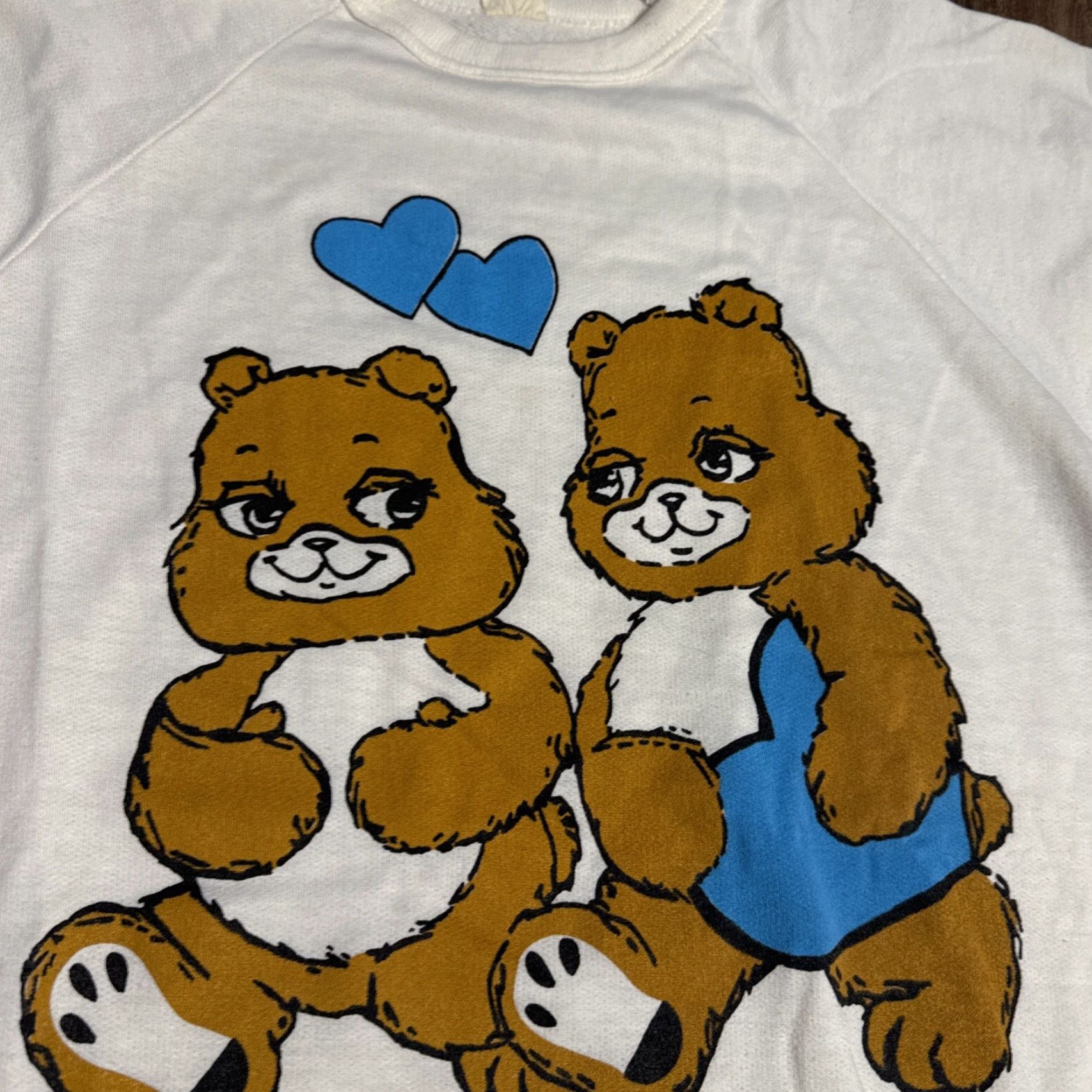Vintage VINTAGE Teddy Bear Graphic White Crewneck Sweatshirt L 80s Unisex Adults Pullover Men Women L Size US L / EU 52-54 / 3 - 4 Thumbnail