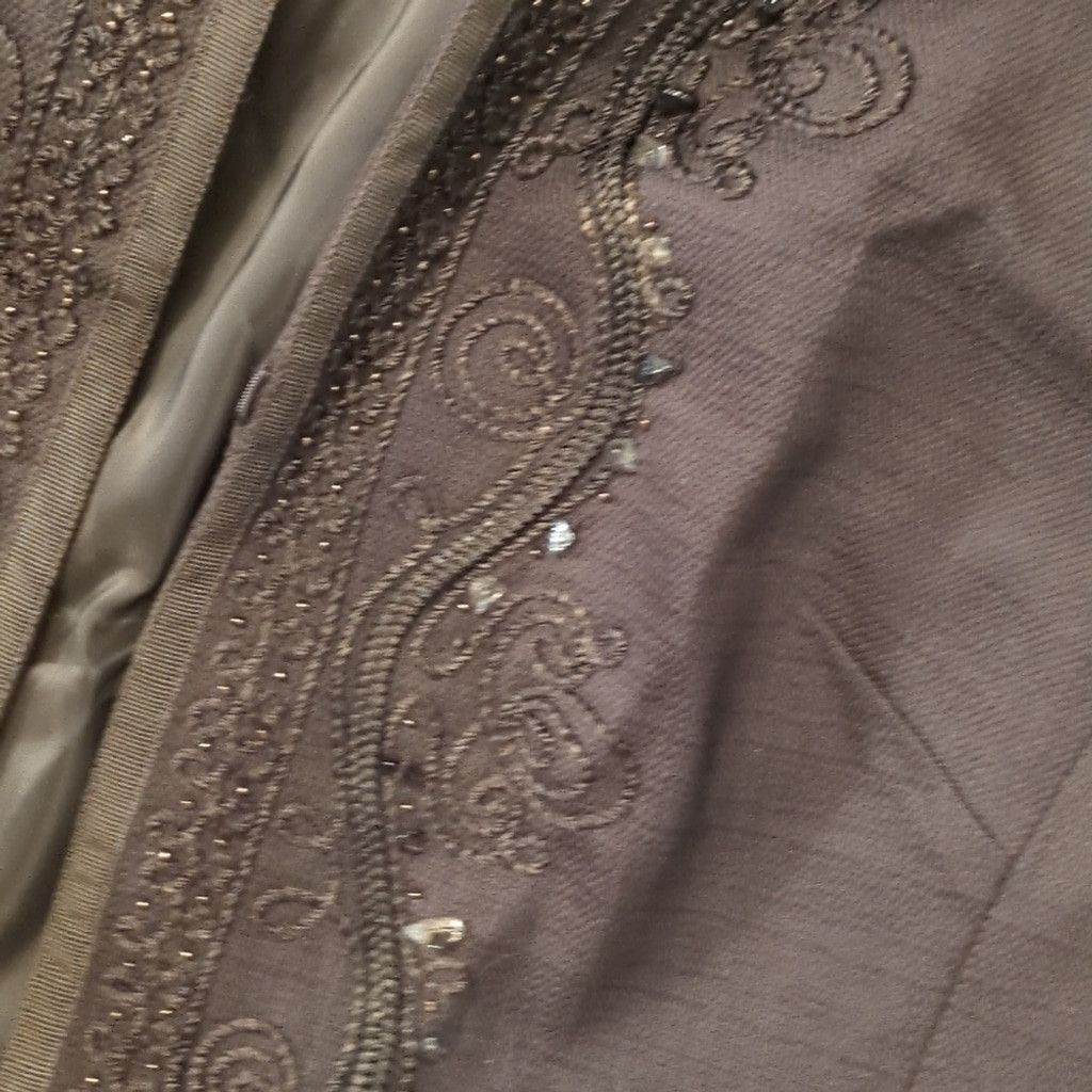 Talbots Talbot's brown beaded jacket size 16 Size XXL / US 16-18 / IT 52-54 - 3 Thumbnail
