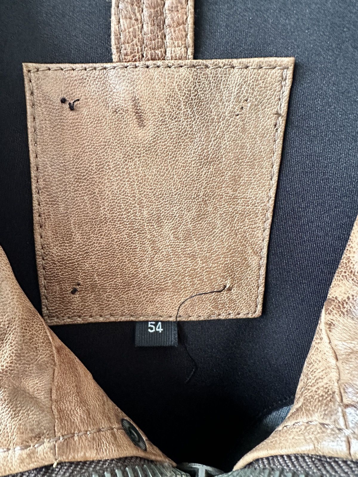 Genuine Leather MAURITIUS Vegetable Tanned Leather Field Jacket Size 54 Size US L / EU 52-54 / 3 - 9 Thumbnail