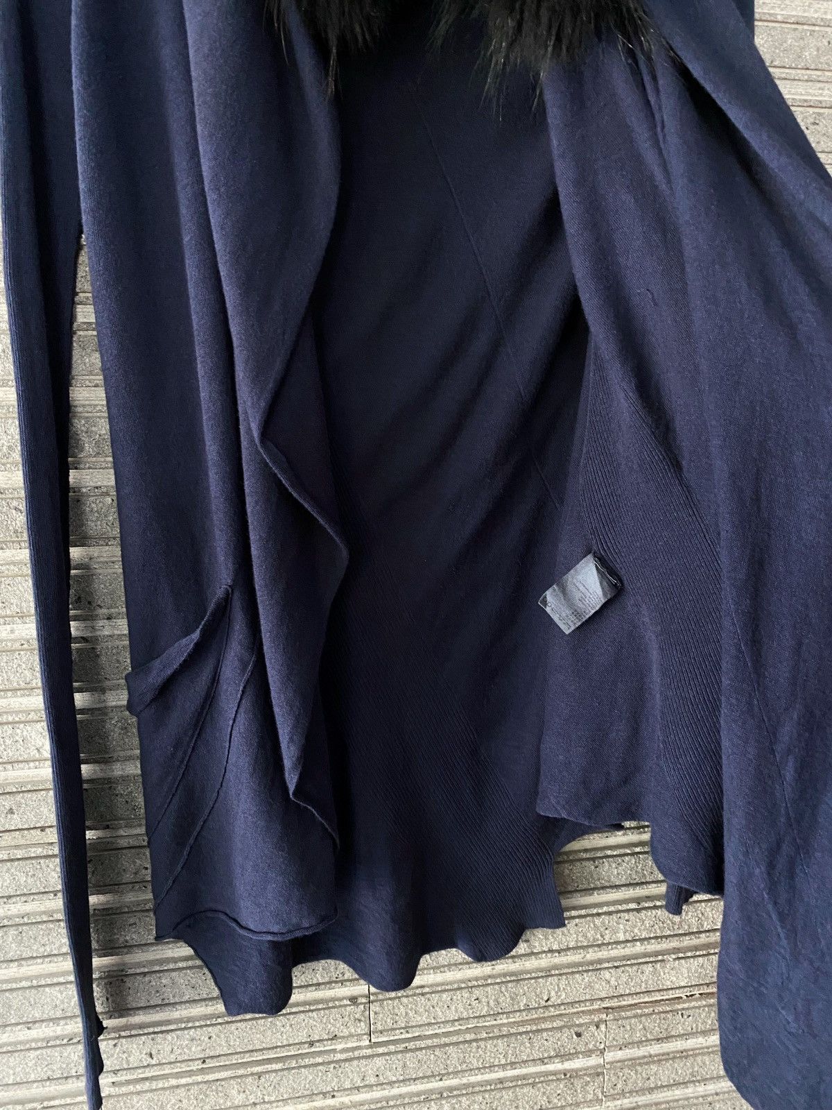 If Six Was Nine Asymmetric Fur Long Cardigan Lgb Yohji Style Size US M / EU 48-50 / 2 - 4 Thumbnail