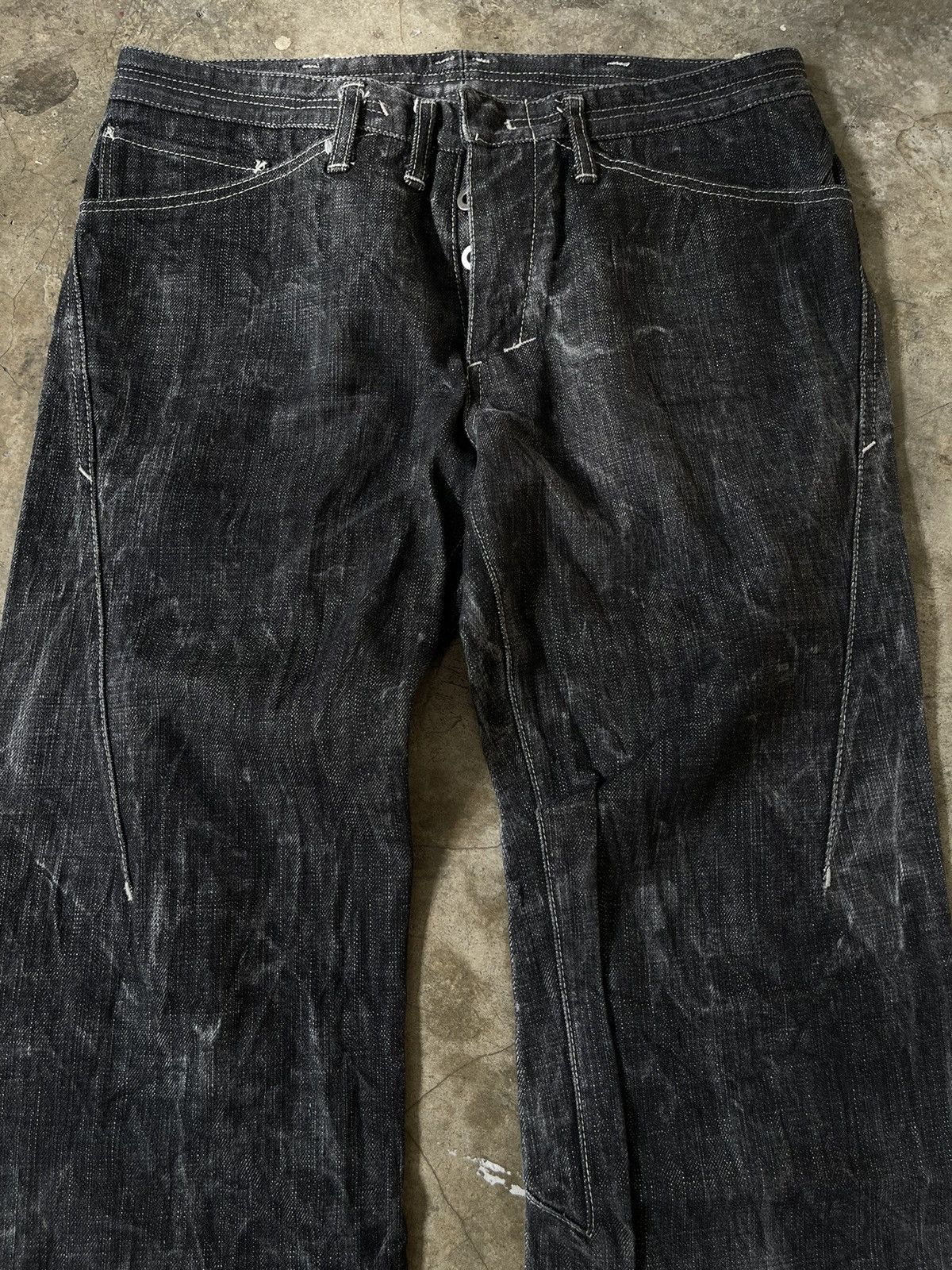 Y's Y’s Yohji Yamamoto Washed Biker Denim Pant Size US 32 / EU 48 - 4 Thumbnail