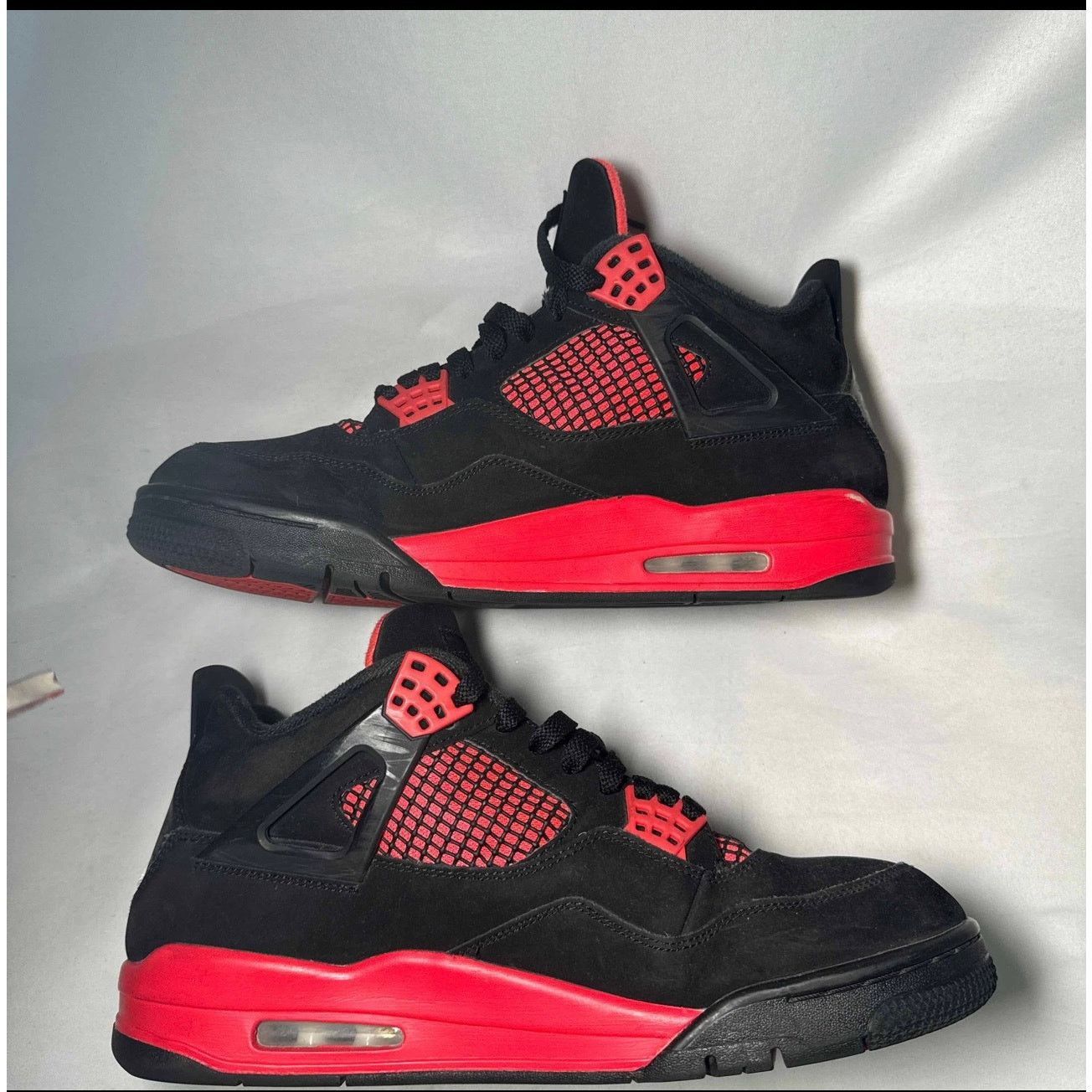 Jordan Brand × Nike Size 11 - Nike Air Jordan 4 Retro Red Thunder Men's Shoes Size US 11 / EU 44 - 3 Thumbnail