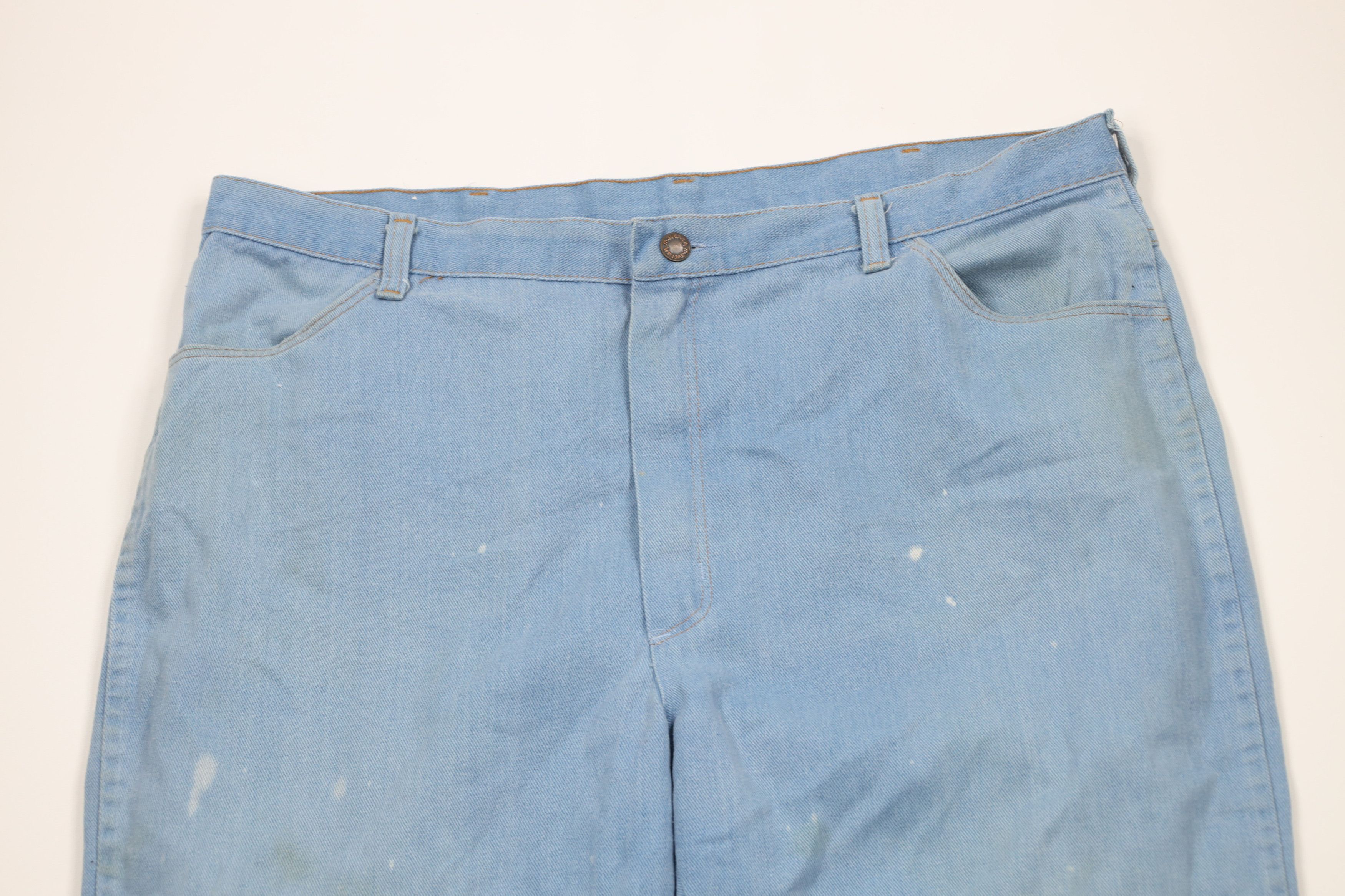 Vintage Vintage 70s Streetwear Wide Leg Bell Bottoms Denim Jeans USA Size US 40 / EU 56 - 2 Thumbnail
