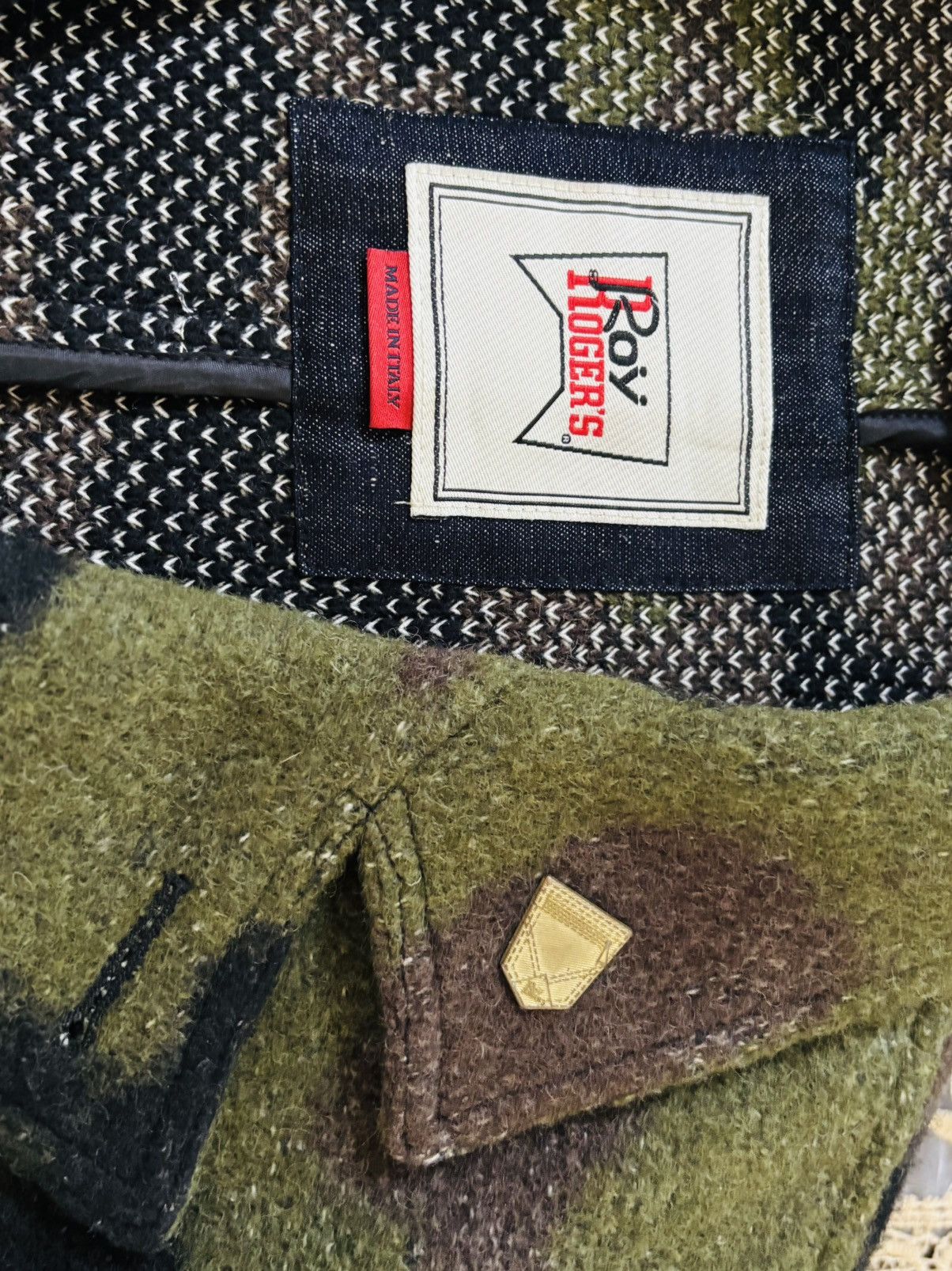 Other Roy Roger's Camo Wool Blend Peacoat - Made in Italy Size US M / EU 48-50 / 2 - 2 Thumbnail