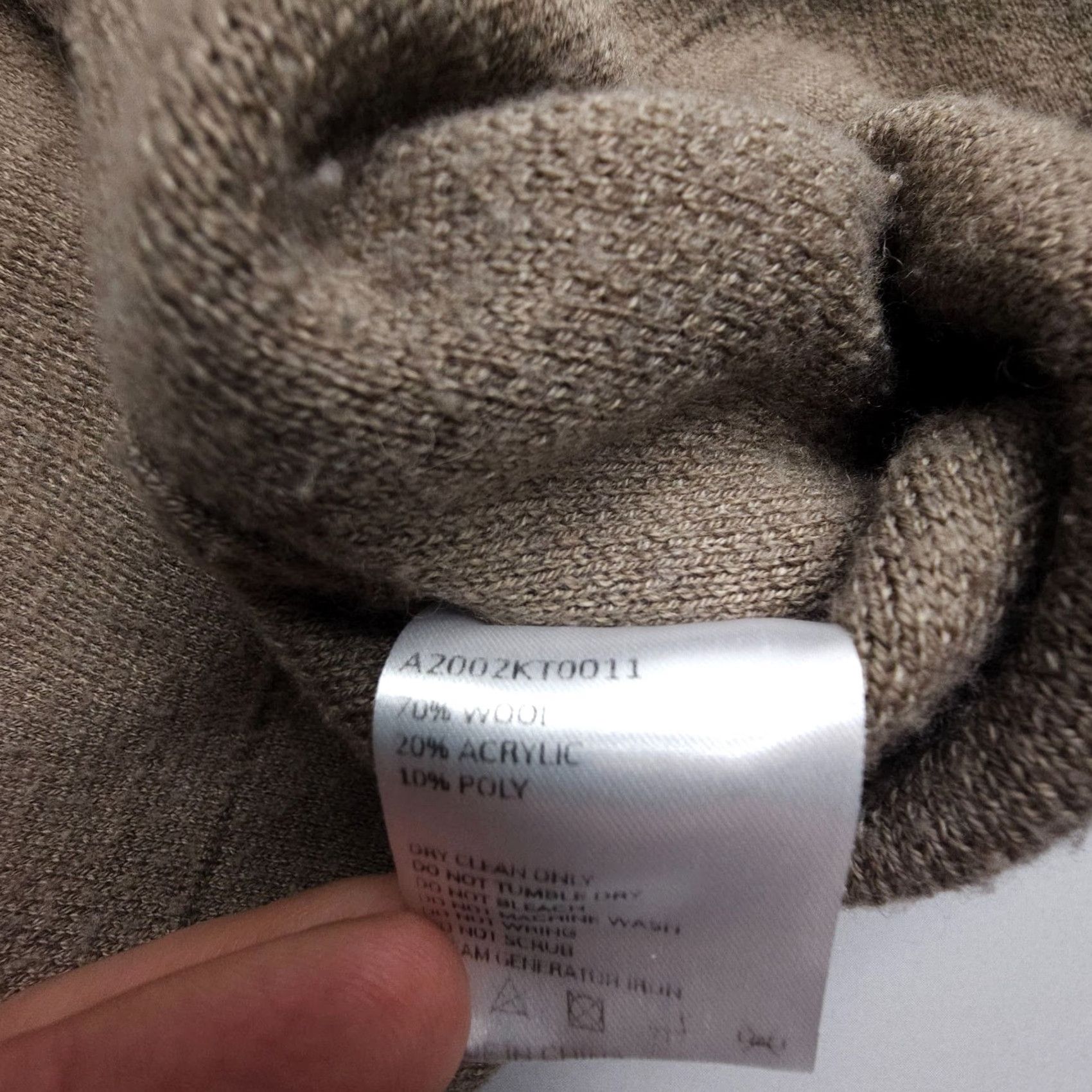 Vintage Lattelier Wool Blend Hooded Oversized Sweater Size Medium Boxy Knit Baggy Hood Woman Regular Brown Size M / US 6-8 / IT 42-44 - 6 Thumbnail