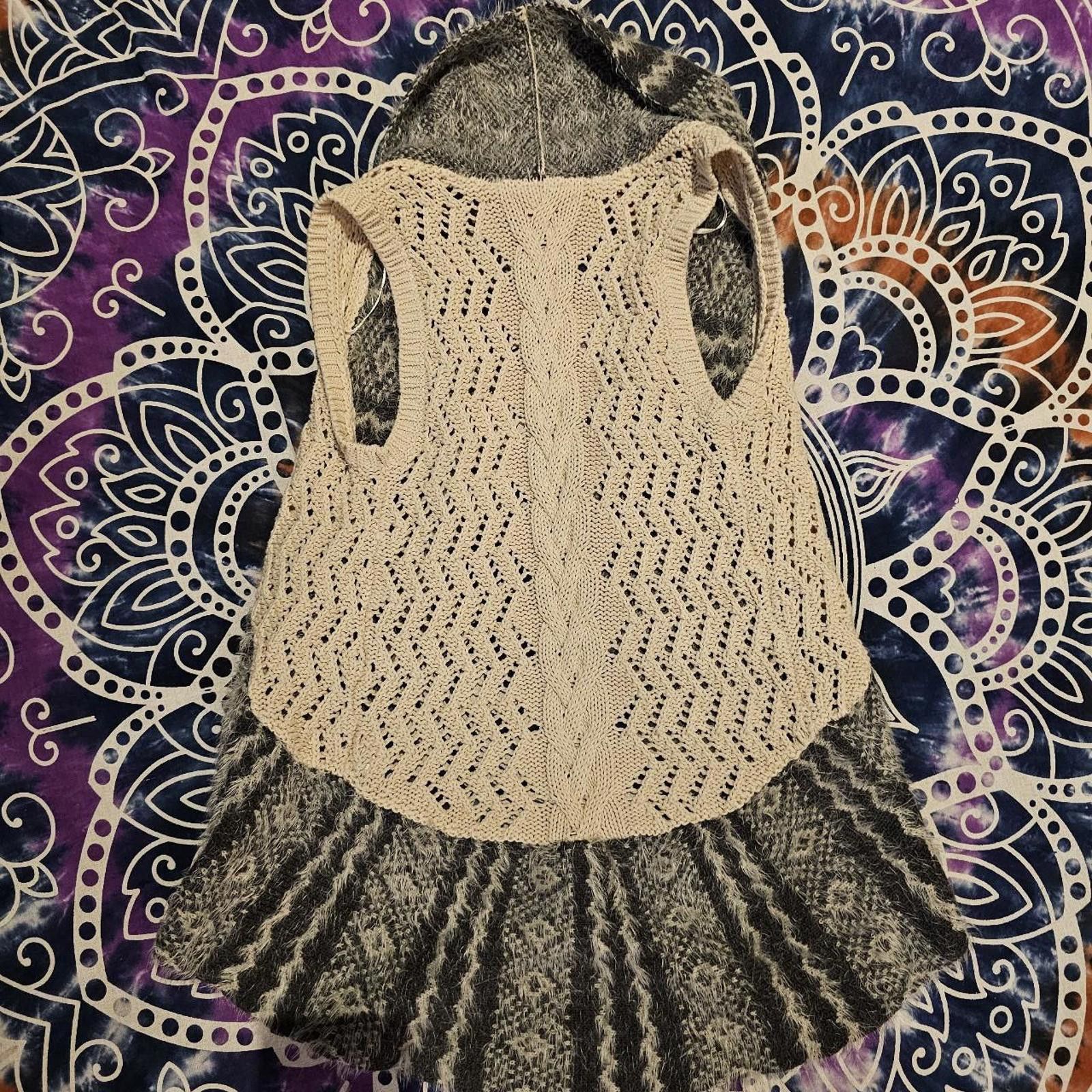 Designer Max Studio Kid's Grey and Cream Vest Size US M / EU 48-50 / 2 - 6 Thumbnail