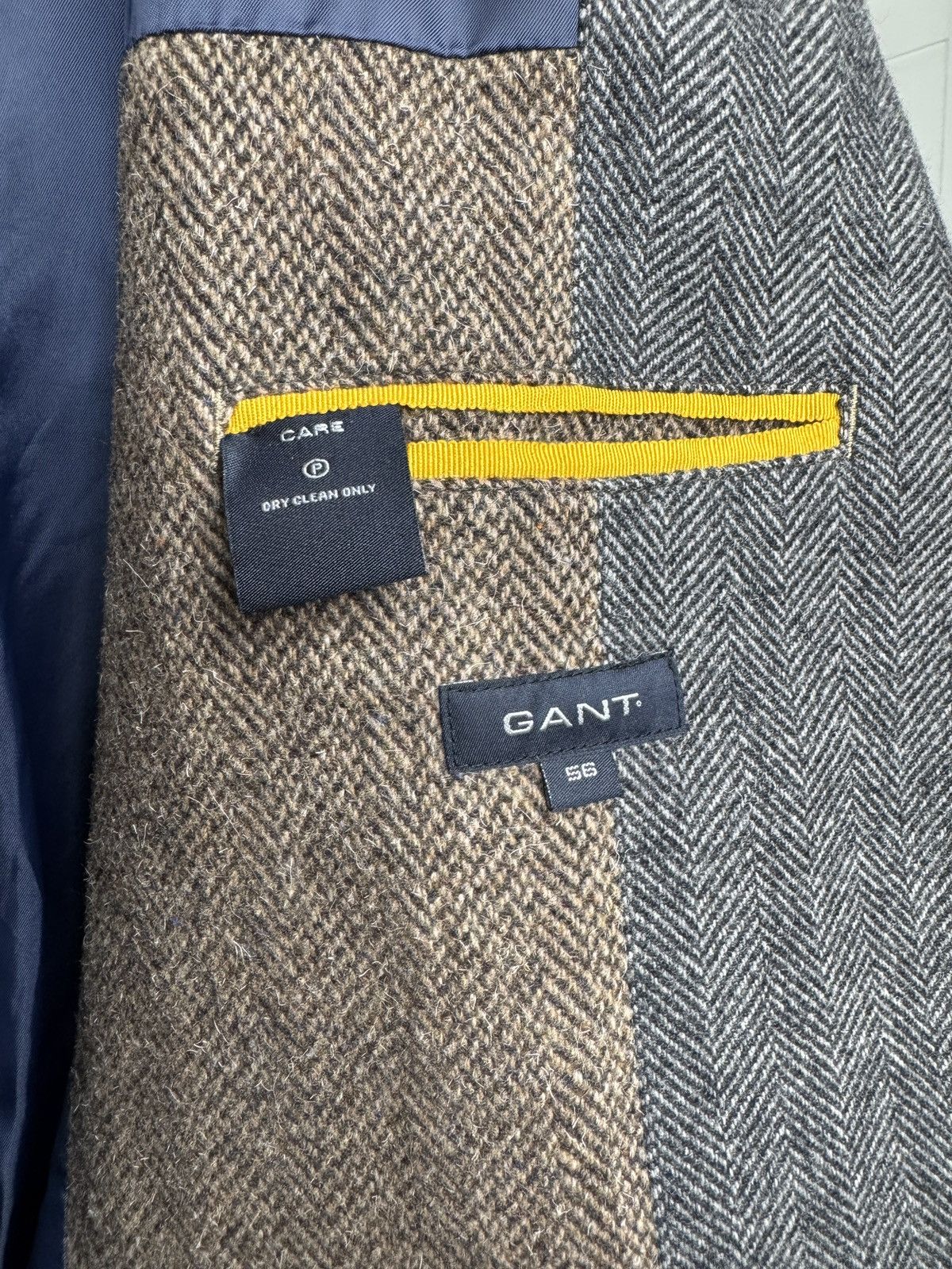 Gant Gant vintage wool colour blocker tweed blazer sport coat Size 46R - 11 Thumbnail