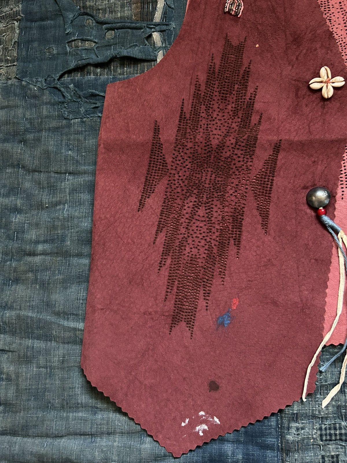 Kapital × Kapital Kountry Kapital Leather Thunderbird Vest Size US S / EU 44-46 / 1 - 9 Thumbnail