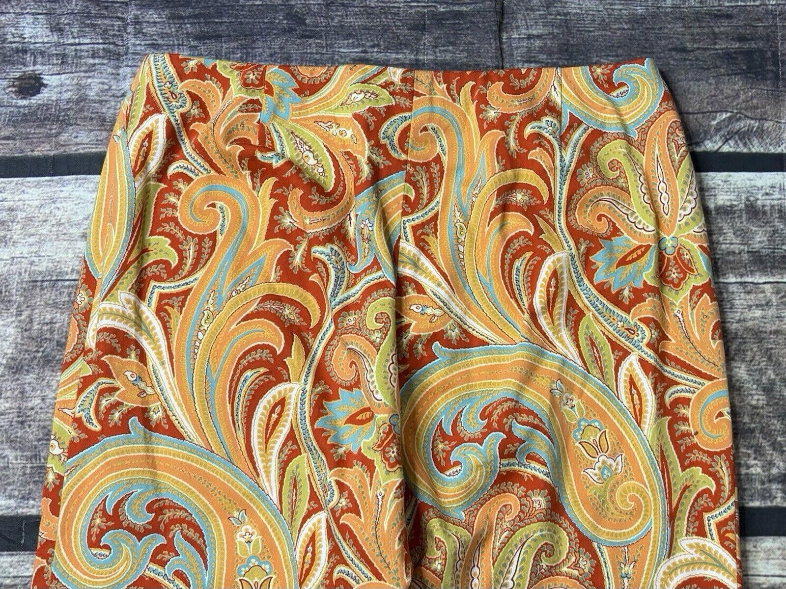 Saks Fifth Avenue VTG Saks Fifth Avenue Pants Women's Size 2 Cotton Paisley Size 26" / US 2 / IT 38 - 8 Thumbnail