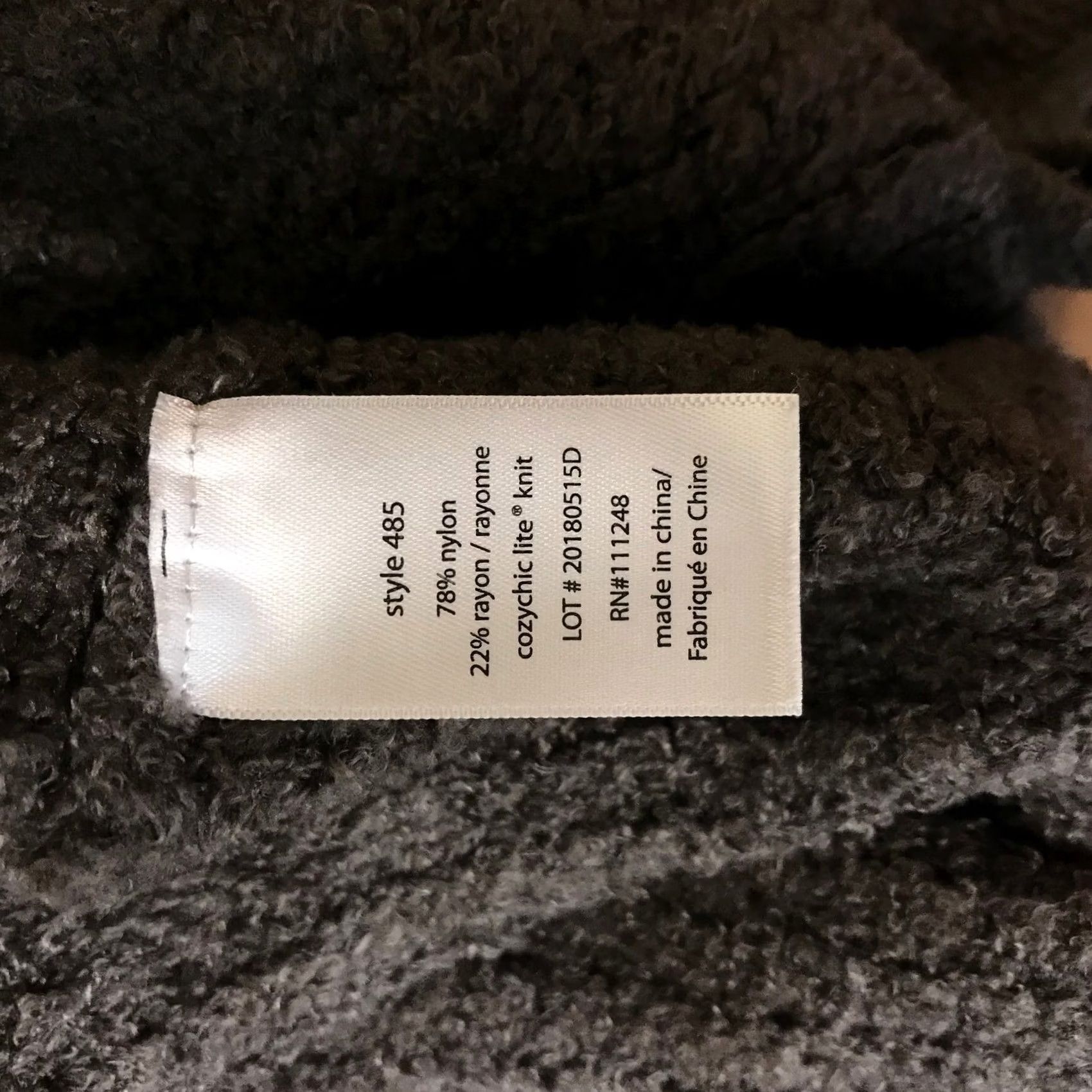 Vintage Barefoot Dreams CozyChic Lite Cardigan Sweater L Charcoal Gray Draped Wrap Open Size L / US 10 / IT 46 - 8 Thumbnail
