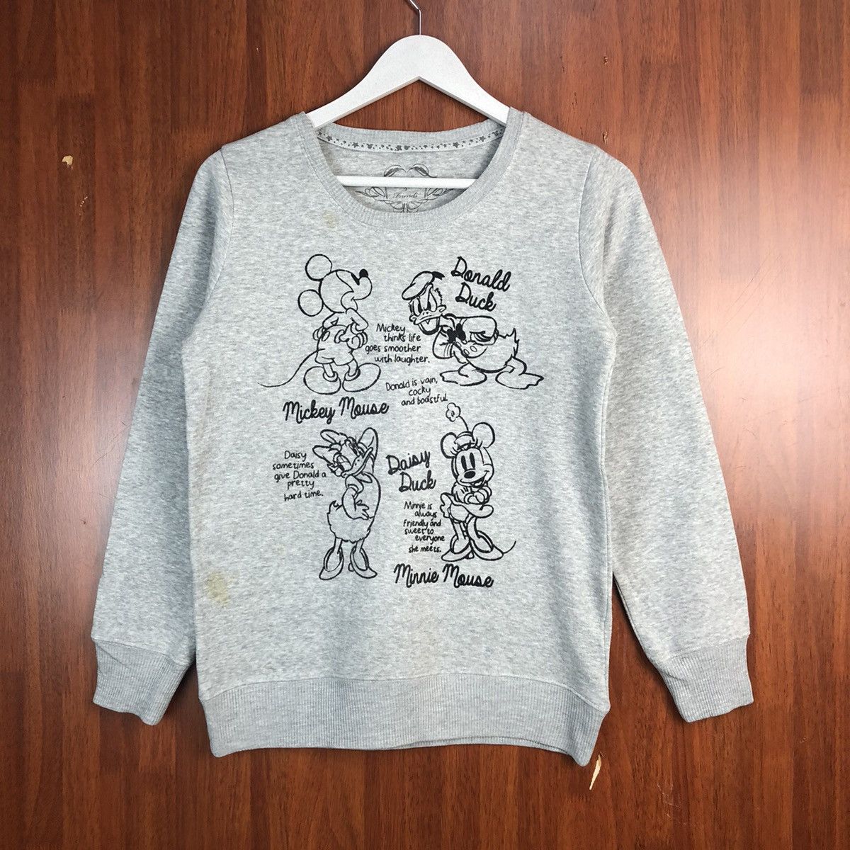 Disney × Mickey Mouse × Vintage Disney vintage Grey Sweatshirt #7552 Size M / US 6-8 / IT 42-44 - 1 Thumbnail