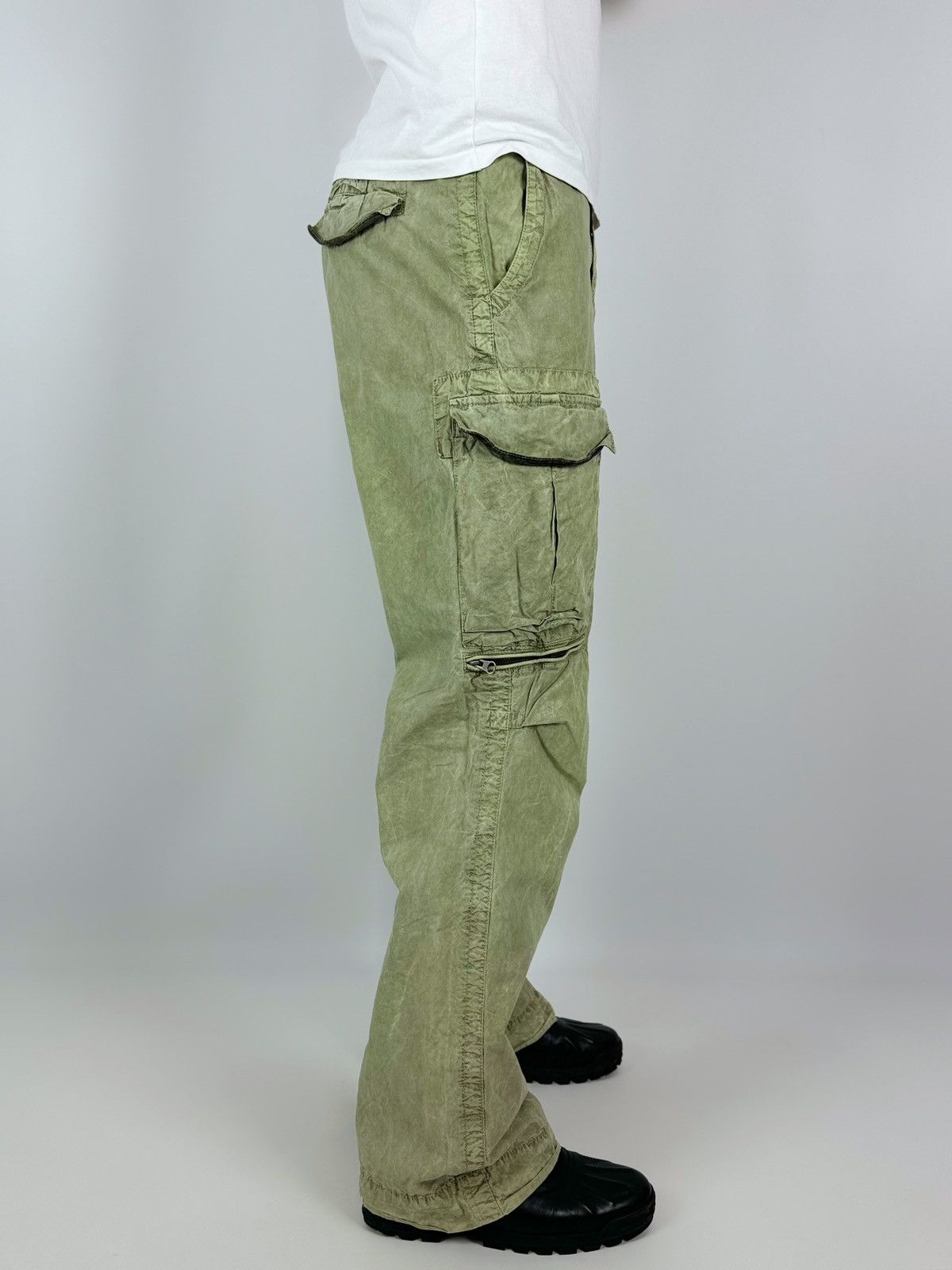 Pepe Jeans Pepe Jeans London Acid Washed Cargo Pants Size US 30 / EU 46 - 2 Thumbnail