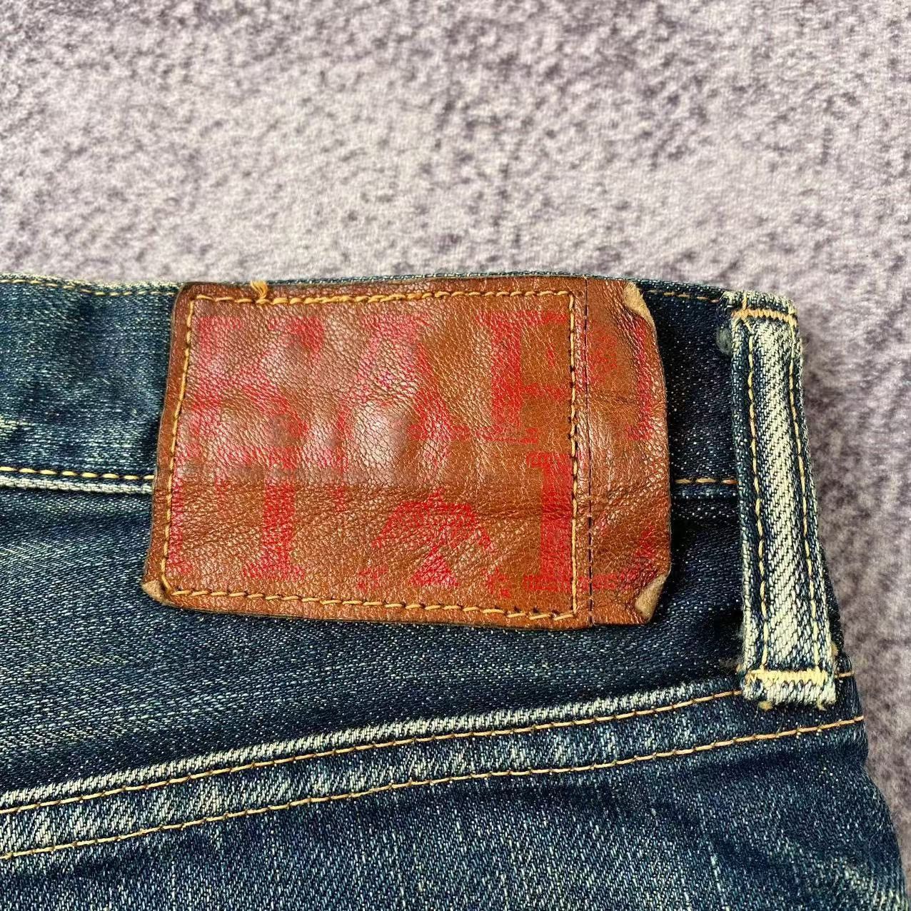 Japanese Brand *OG* Kapital Monkey Cisco Gemstone Studded Denim Jeans Size US 33 - 8 Thumbnail
