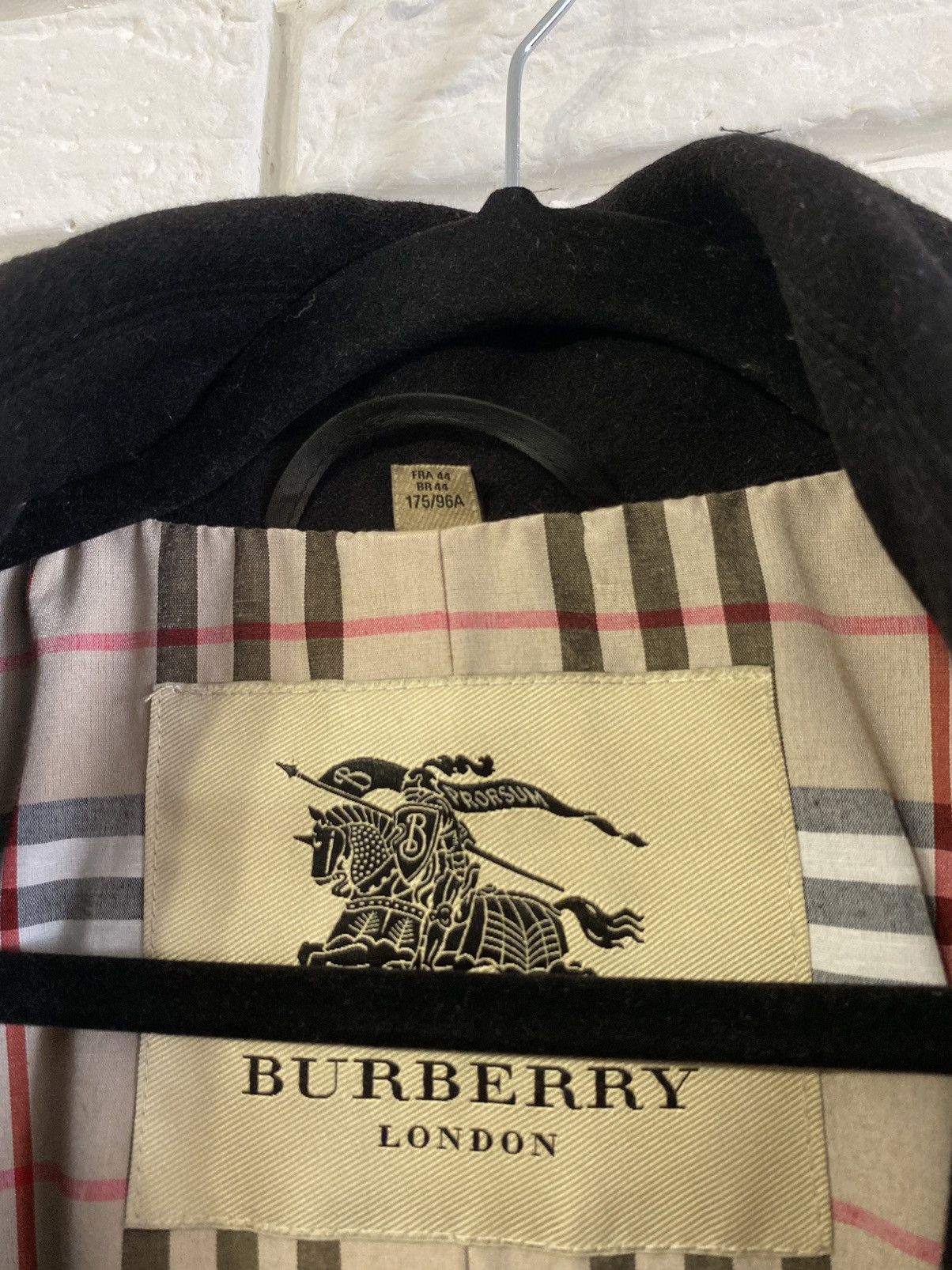 Burberry BURBERRY London Black Wool/Cashmere Belted Coat Size M / US 6-8 / IT 42-44 - 6 Thumbnail