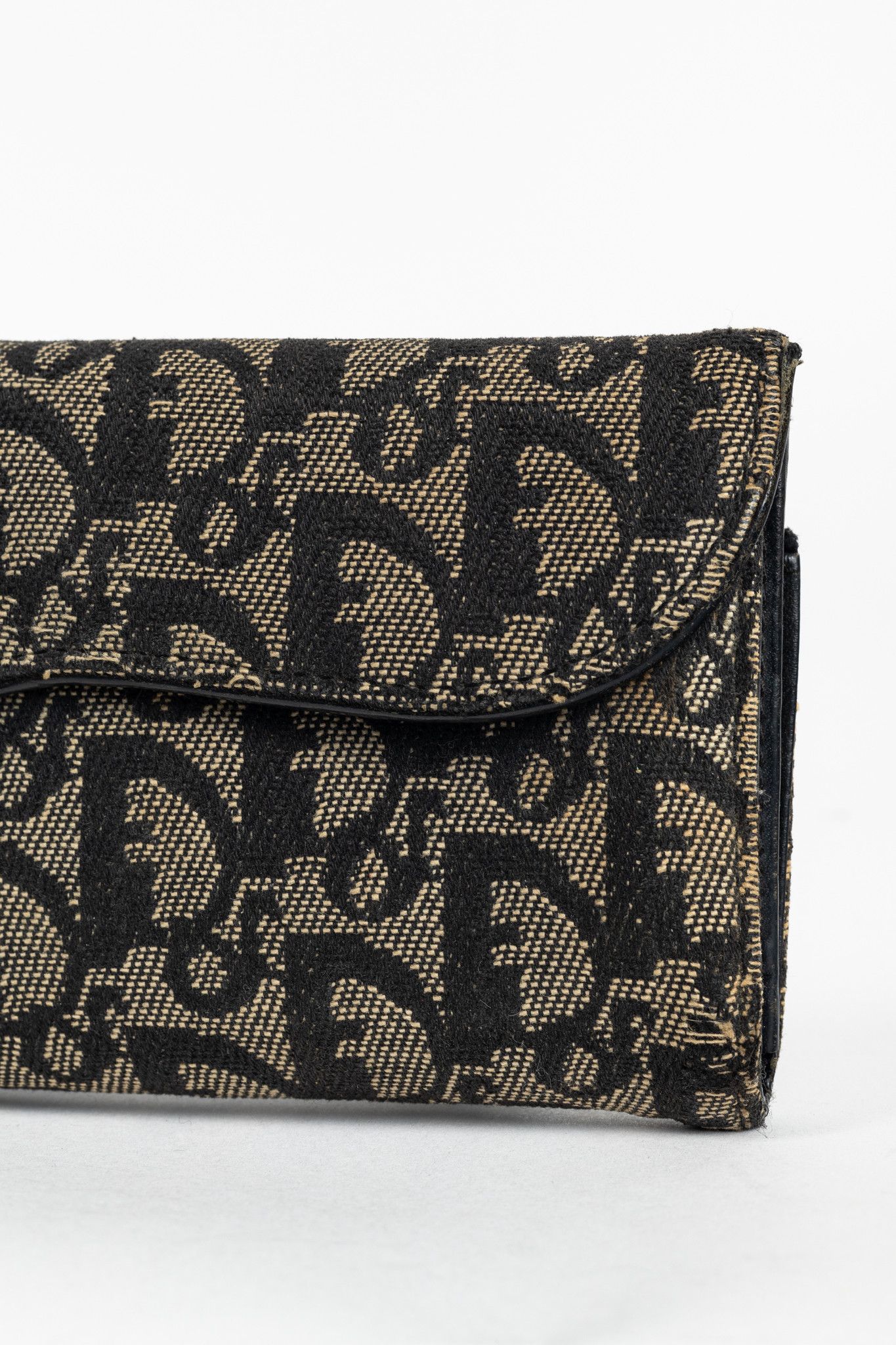Dior Christian Dior Saddle Noir Logo-Monogram Canvas Wallet Size ONE SIZE - 6 Thumbnail