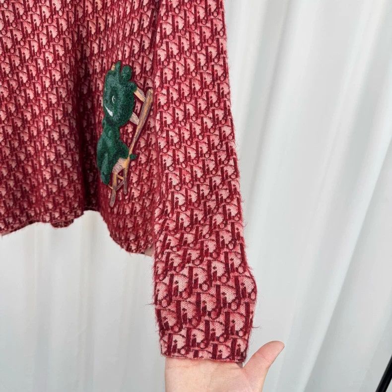 Dior Dior marled knit sweater with print Size US M / EU 48-50 / 2 - 4 Thumbnail