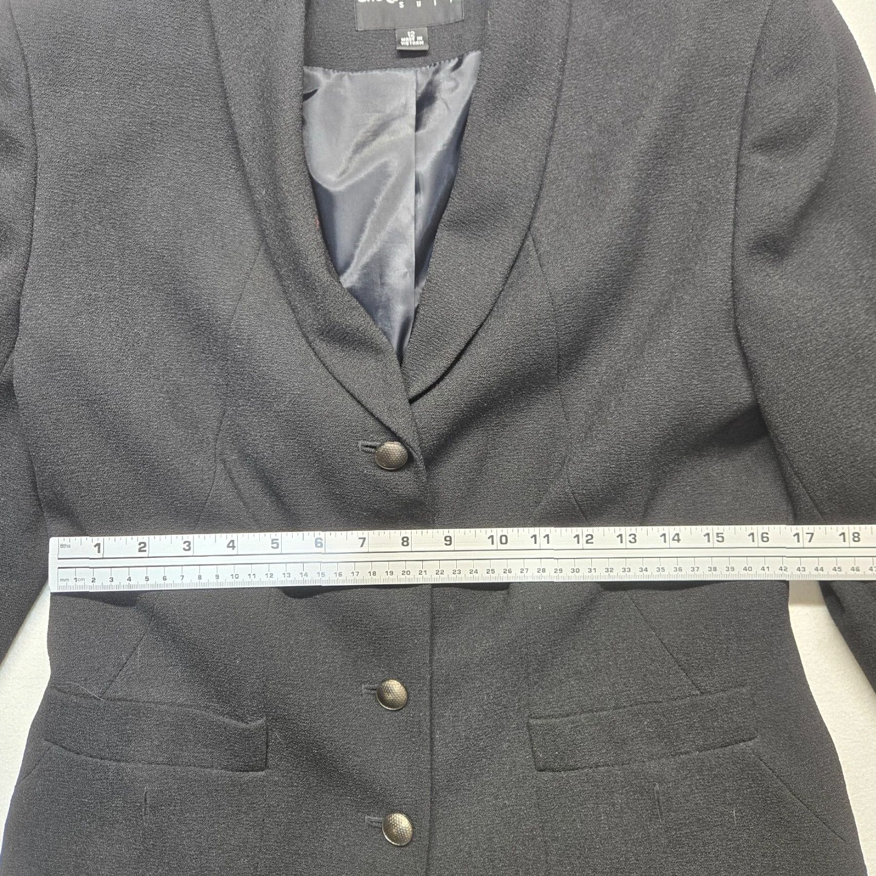 Vintage Sag Harbor Blazer Adult Women's Size 12 Black Pockets Button Up Jacket Size XL / US 12-14 / IT 48-50 - 6 Thumbnail