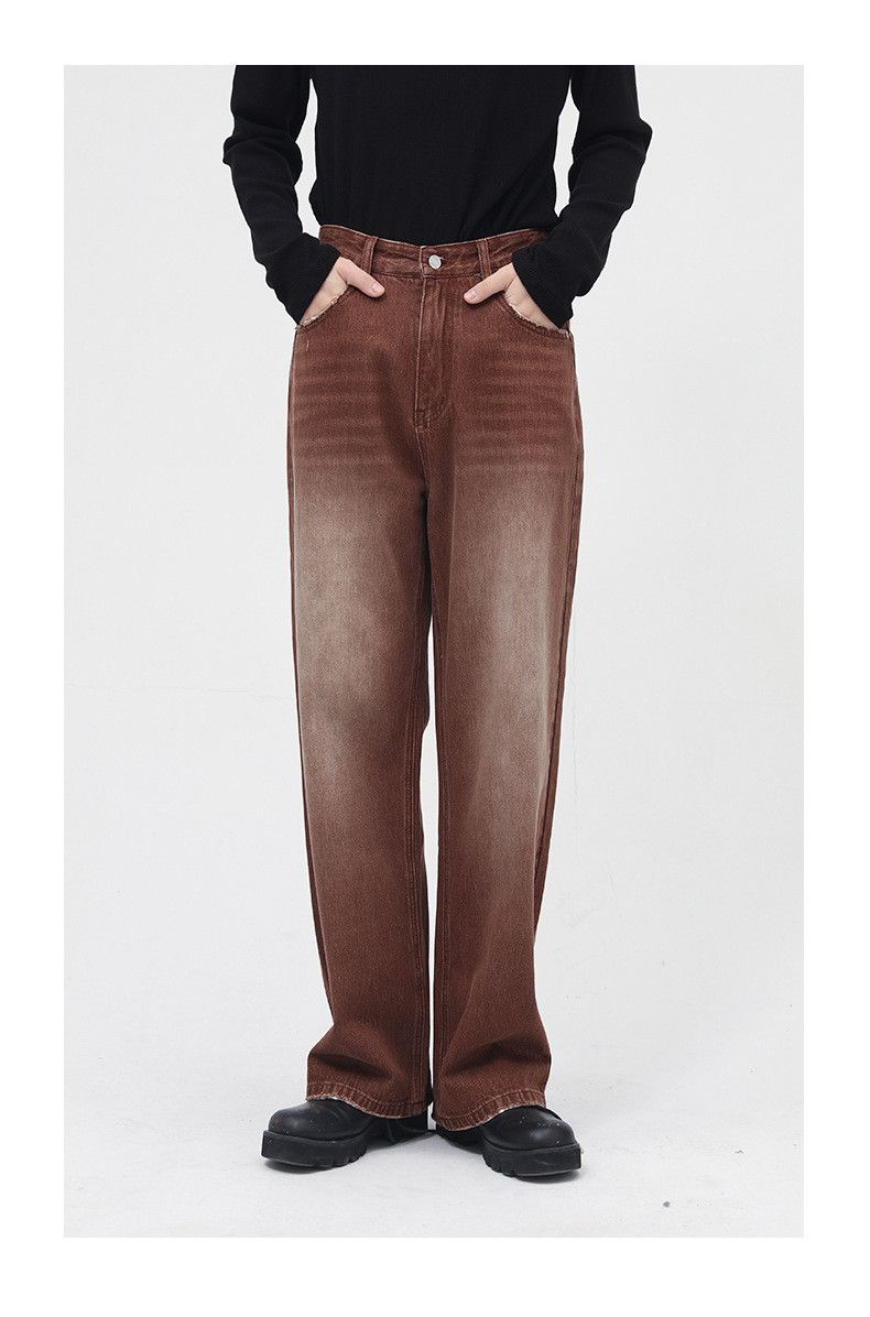Japanese Brand × Jean Vintage Brown Washed Gradient Casual Jeans Size US 32 / EU 48 - 2 Thumbnail