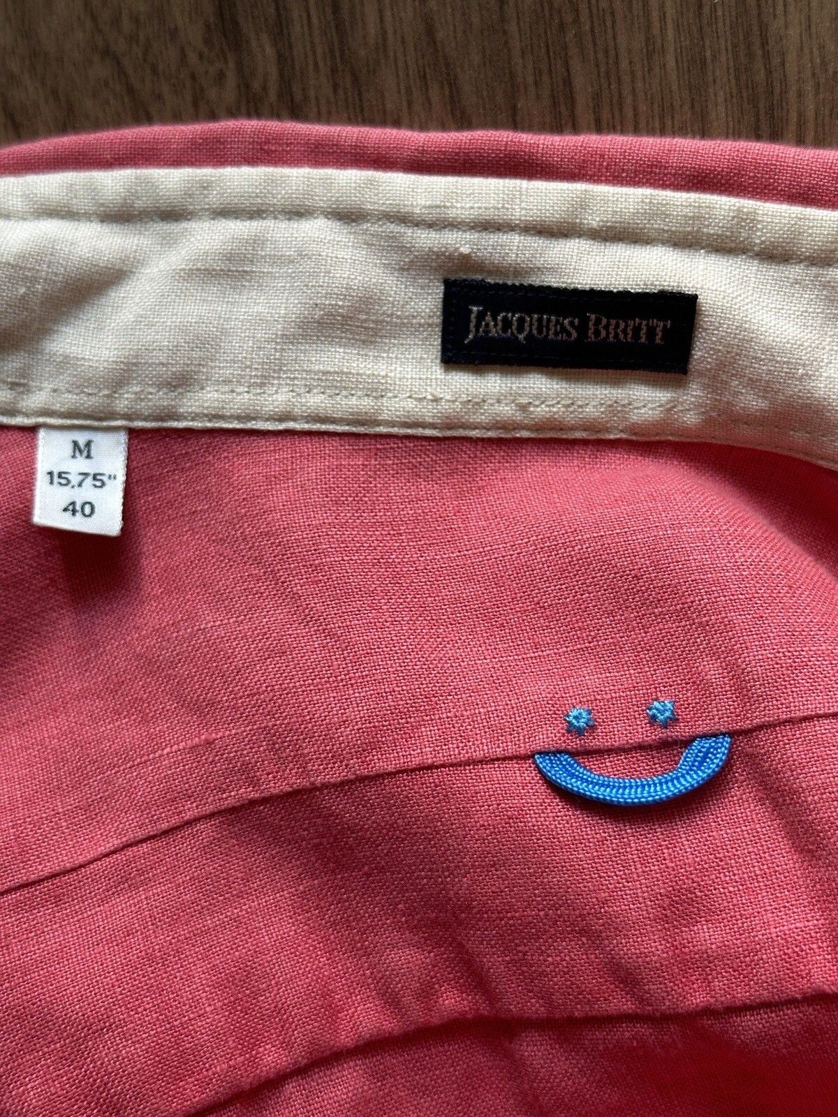 Vintage Jacques Britt 100 % Linen Shirt Mens size M Size US M / EU 48-50 / 2 - 9 Thumbnail