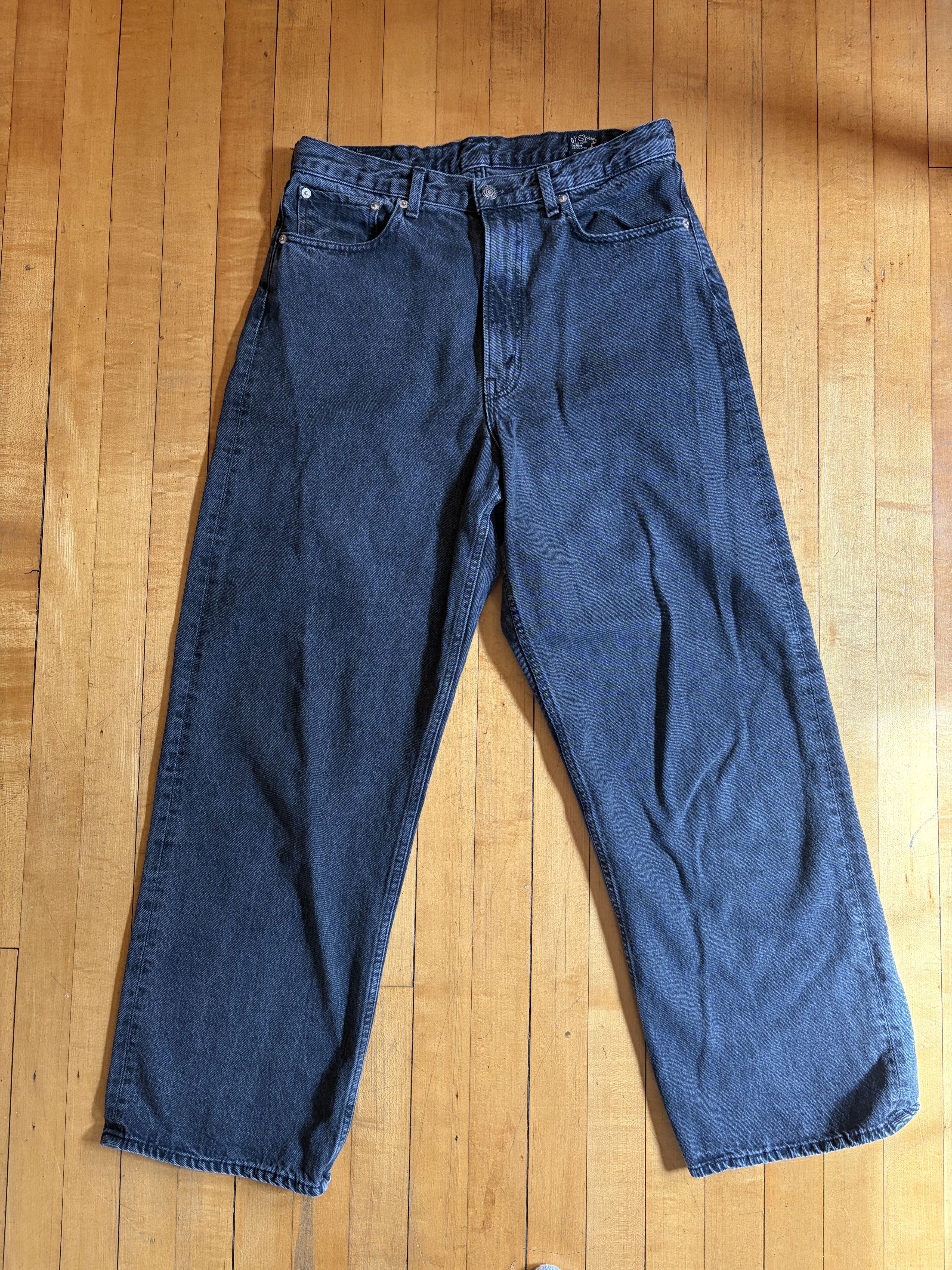 Orslow 100 Super Dad's Denim Pants Black Denim Stone Size US 32 / EU 48 - 1 Thumbnail