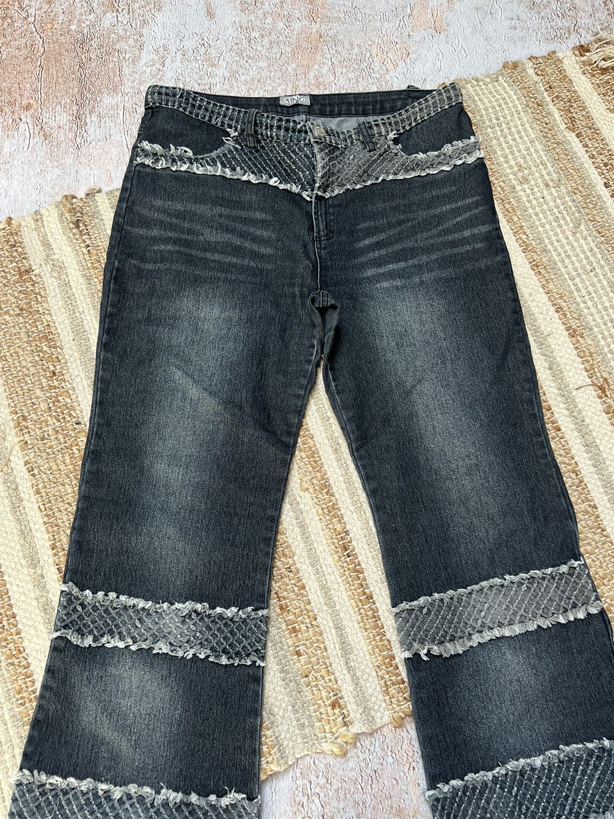 Japanese Brand × Vintage Vintage Japanese style flare jeans Size US 29 - 3 Thumbnail