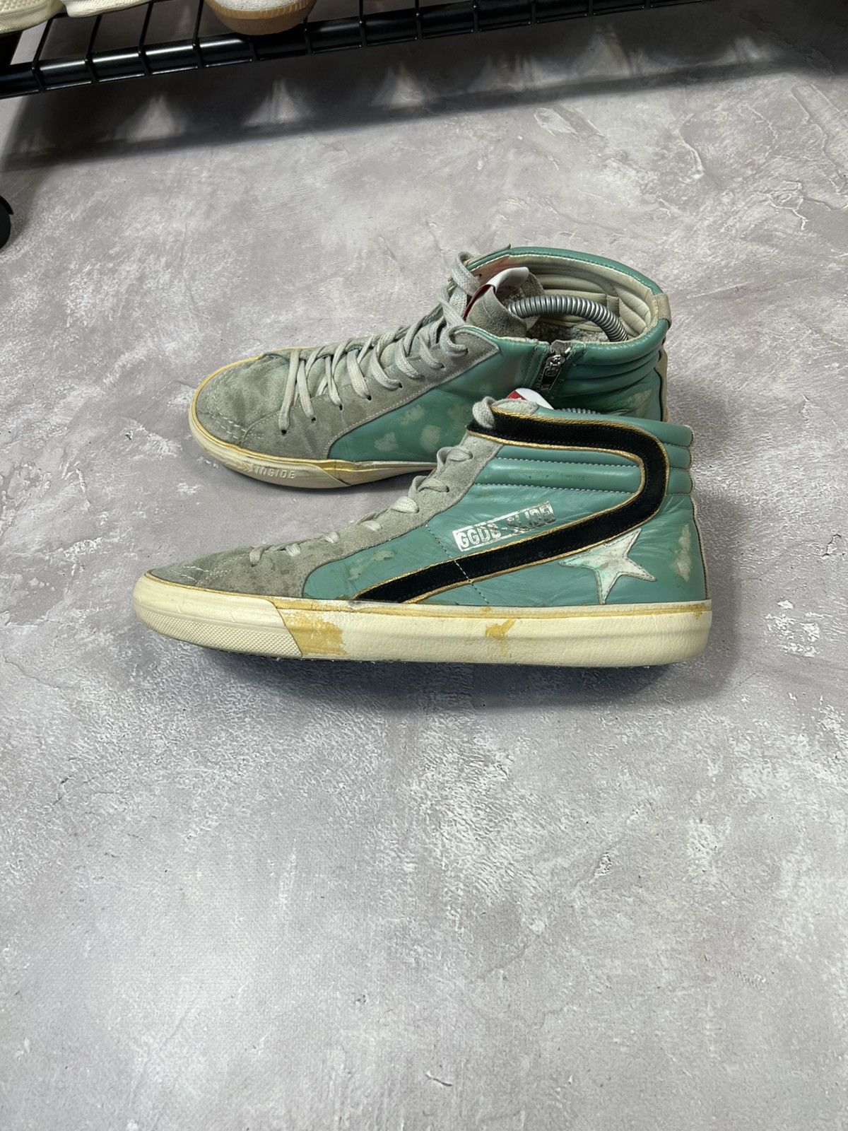 Golden Goose × Vintage Vintage Golden Goose Slide Distressed Sneakers Size US 8 / EU 41 - 2 Thumbnail
