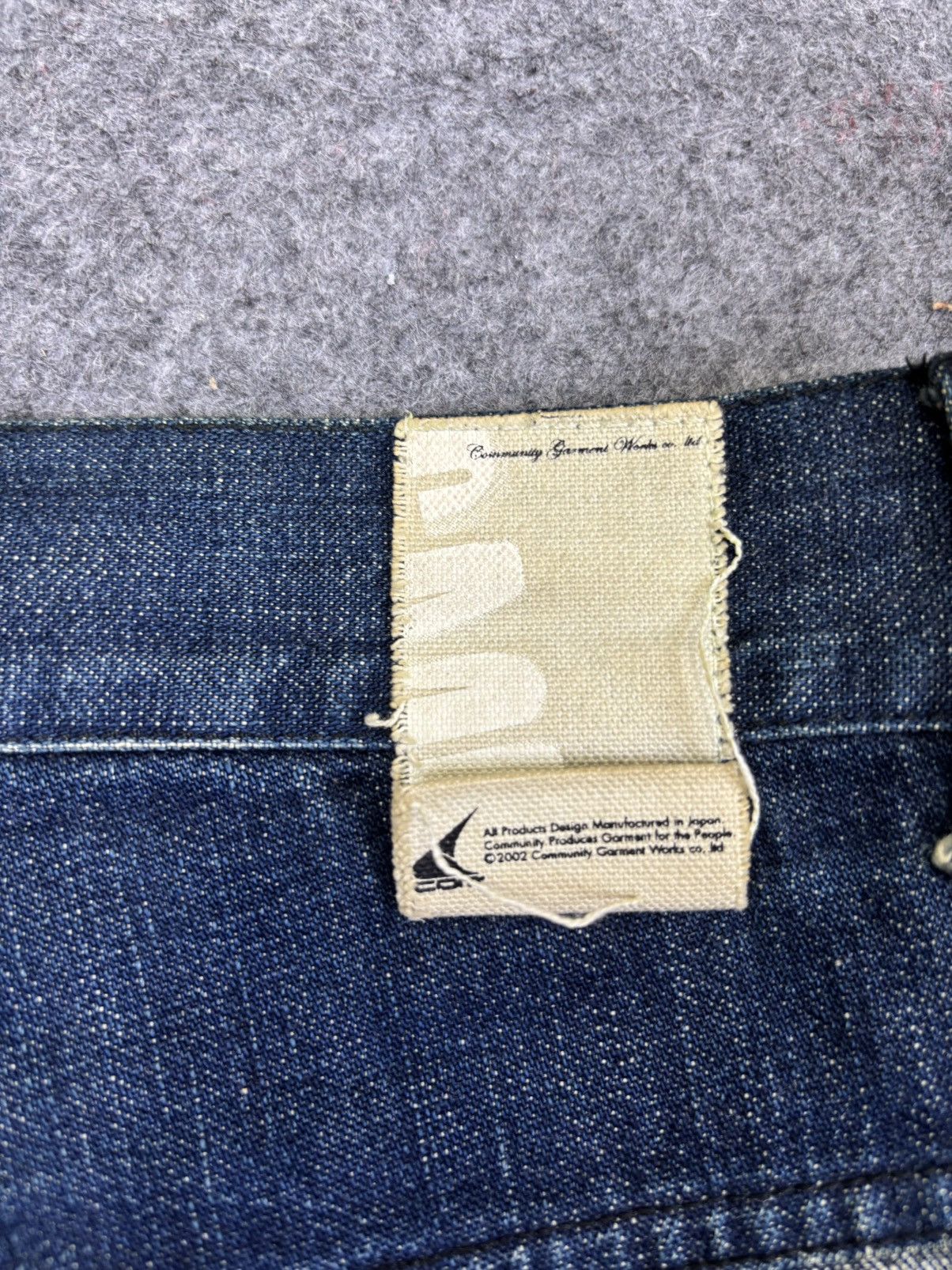 Japanese Brand COMMUNITY WORKS Japan Street Fashion Designer Denim F887 Size US 36 / EU 52 - 12 Thumbnail