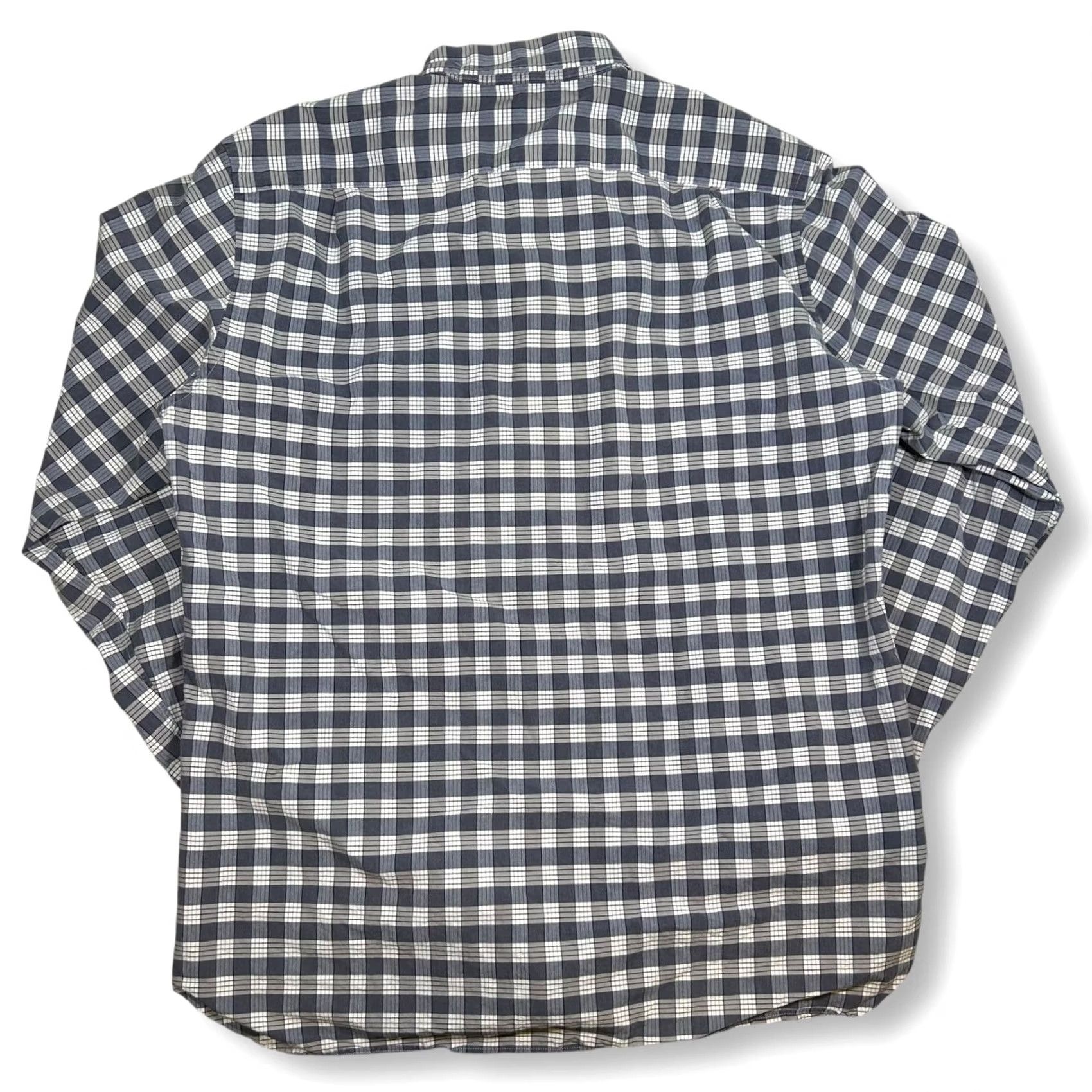 J.Crew J.CREW Plaid Button-Down Shirt Long Sleeve Cotton Blue White Mens Large L Shirt Size US L / EU 52-54 / 3 - 3 Thumbnail