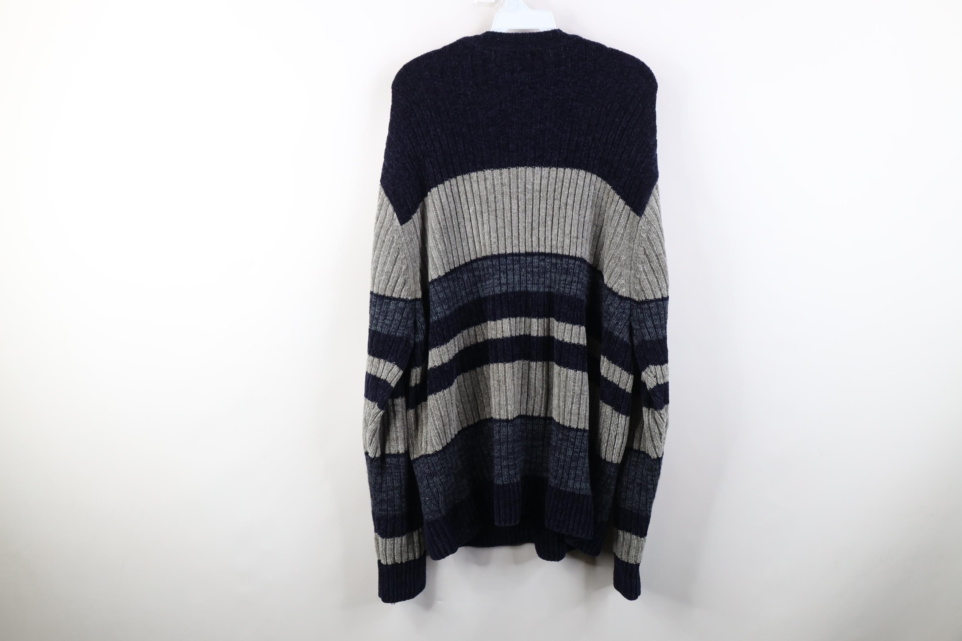 Vintage Vintage 90s Streetwear Block Fleece Ribbed Knit Sweater Size US XL / EU 56 / 4 - 8 Thumbnail