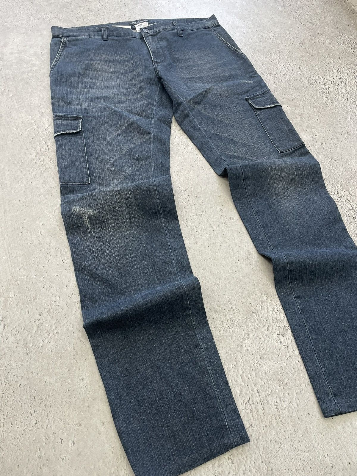 Dolce & Gabbana Dolce gabbana cargo jeans y2k distressed Size US 32 / EU 48 - 2 Thumbnail