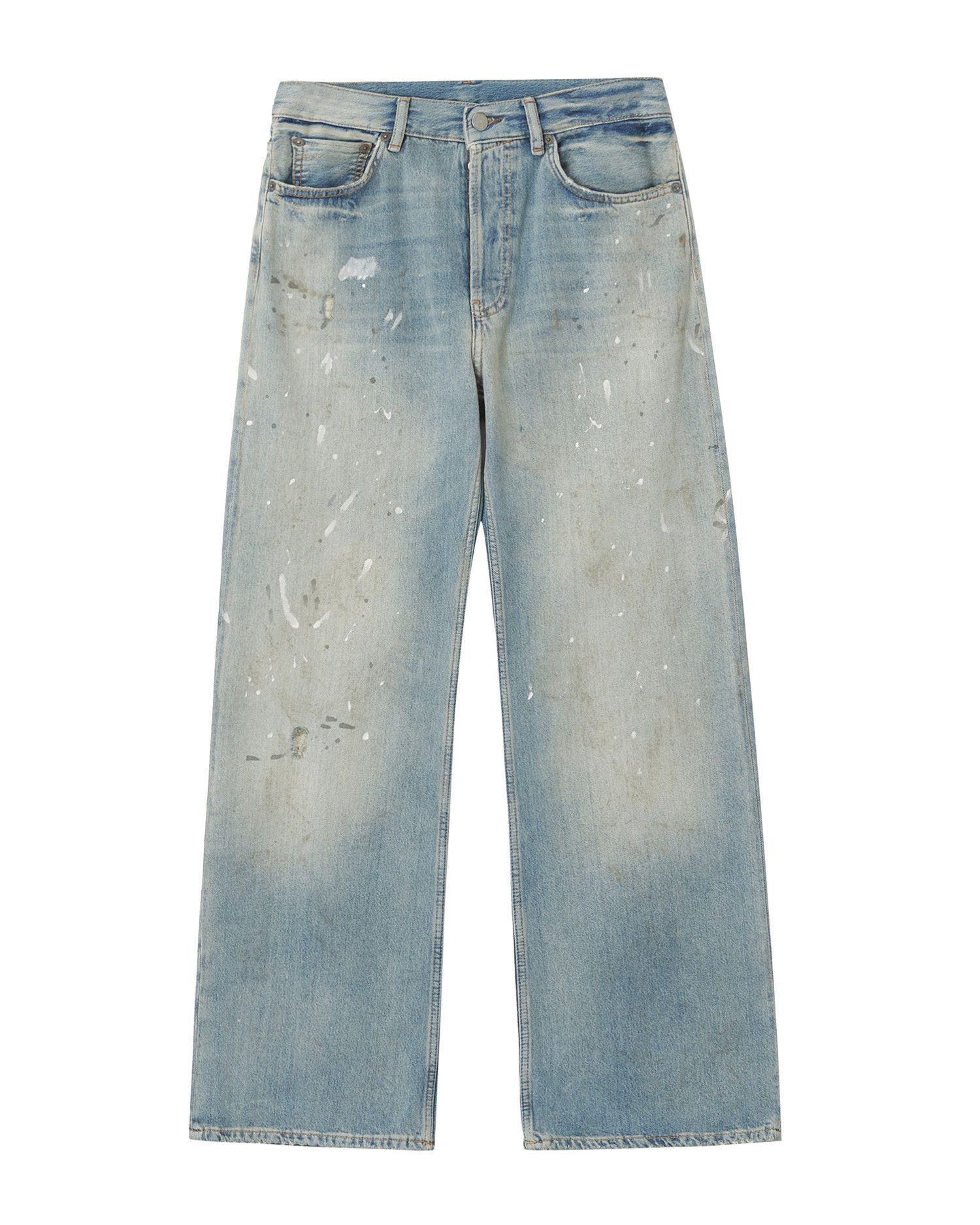 Acne Studios Acne Studios 2021F LOOSE FIT Splatter Straight Jeans Size 28" / US 6 / IT 42 - 1 Thumbnail