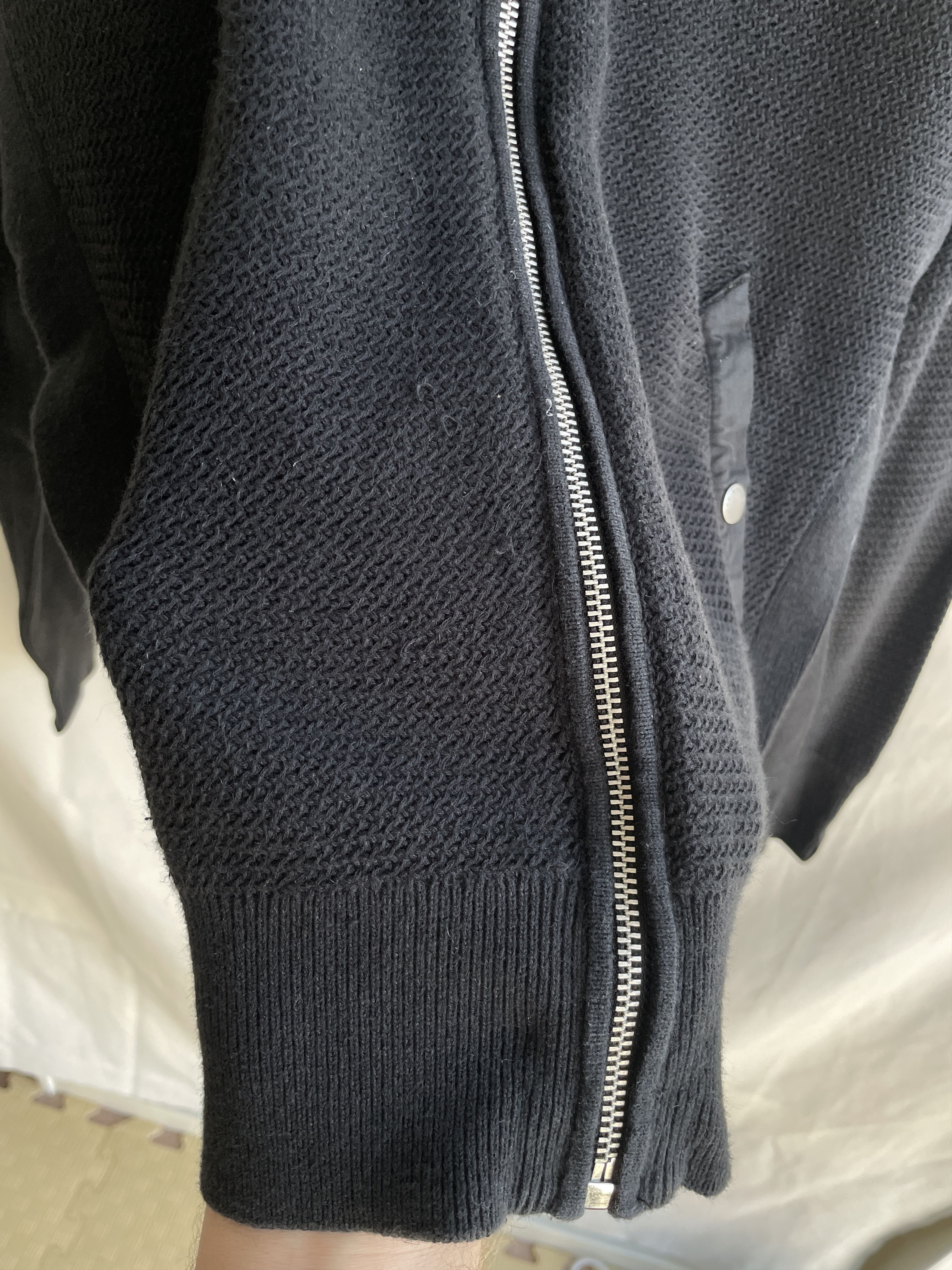 Rag & Bone Rag & Bone Cotton Hemp Zip Up Dark Navy Bomber Cardigan Size US S / EU 44-46 / 1 - 11 Thumbnail