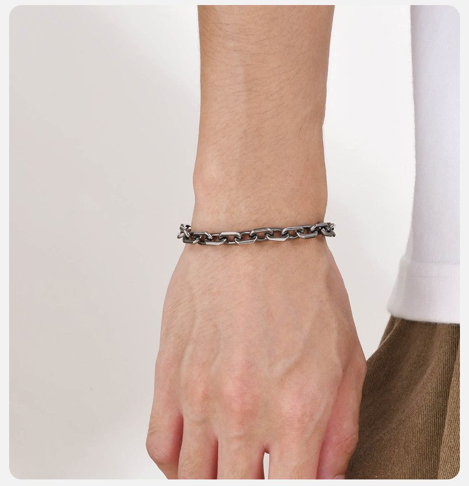 Jewelry 6.5mm Chain Wristband Bracelets Size ONE SIZE - 3 Thumbnail