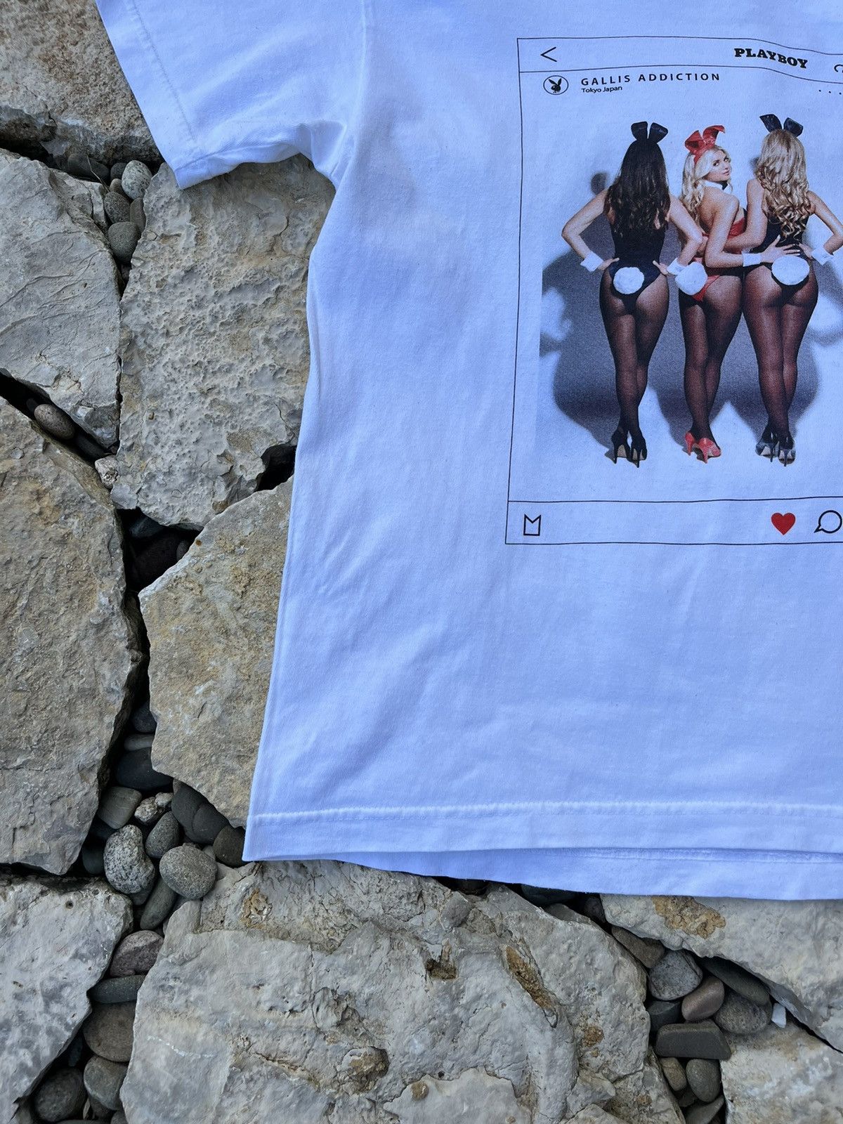 Playboy x Gallis Addiction sexy girls instagram post tee