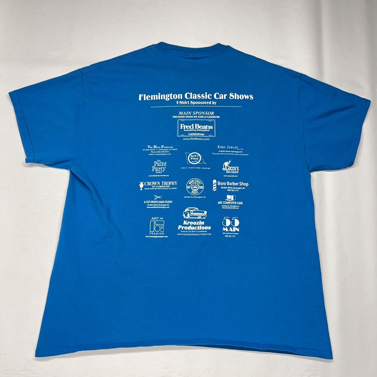 Gildan × Vintage Car Tee Shirt Blue Hot Rod Classic Show NJ Custom Auto Y2K Size US XL / EU 56 / 4 - 9 Thumbnail