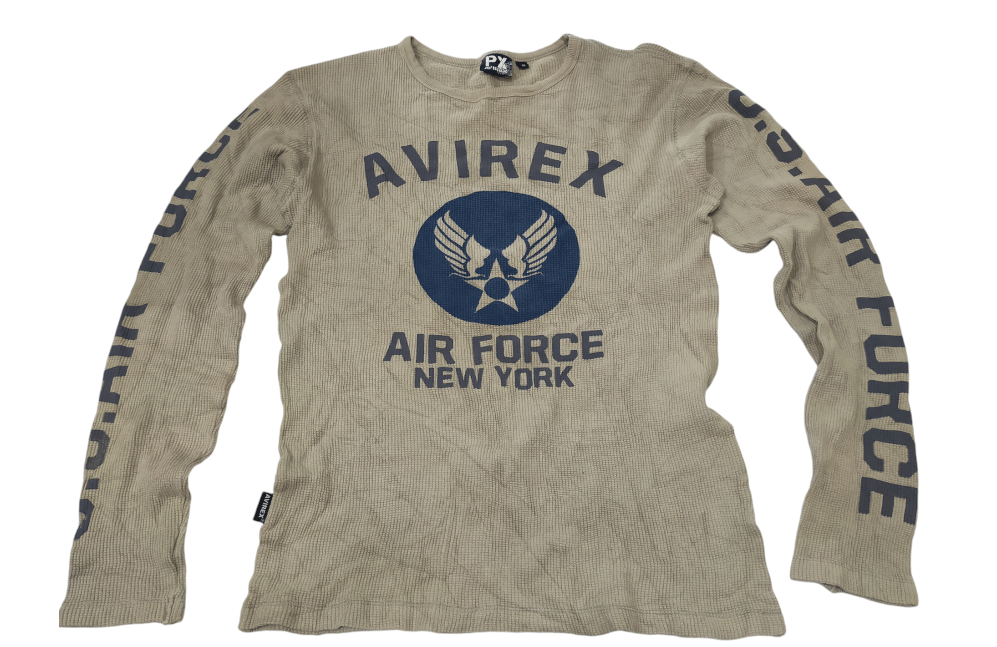 Army Of Me × Avirex 🚨 AVIREX PX AIR FORCE NY LOGO STRETCHABLE LONG SLEEVE Size US M / EU 48-50 / 2 - 1 Thumbnail