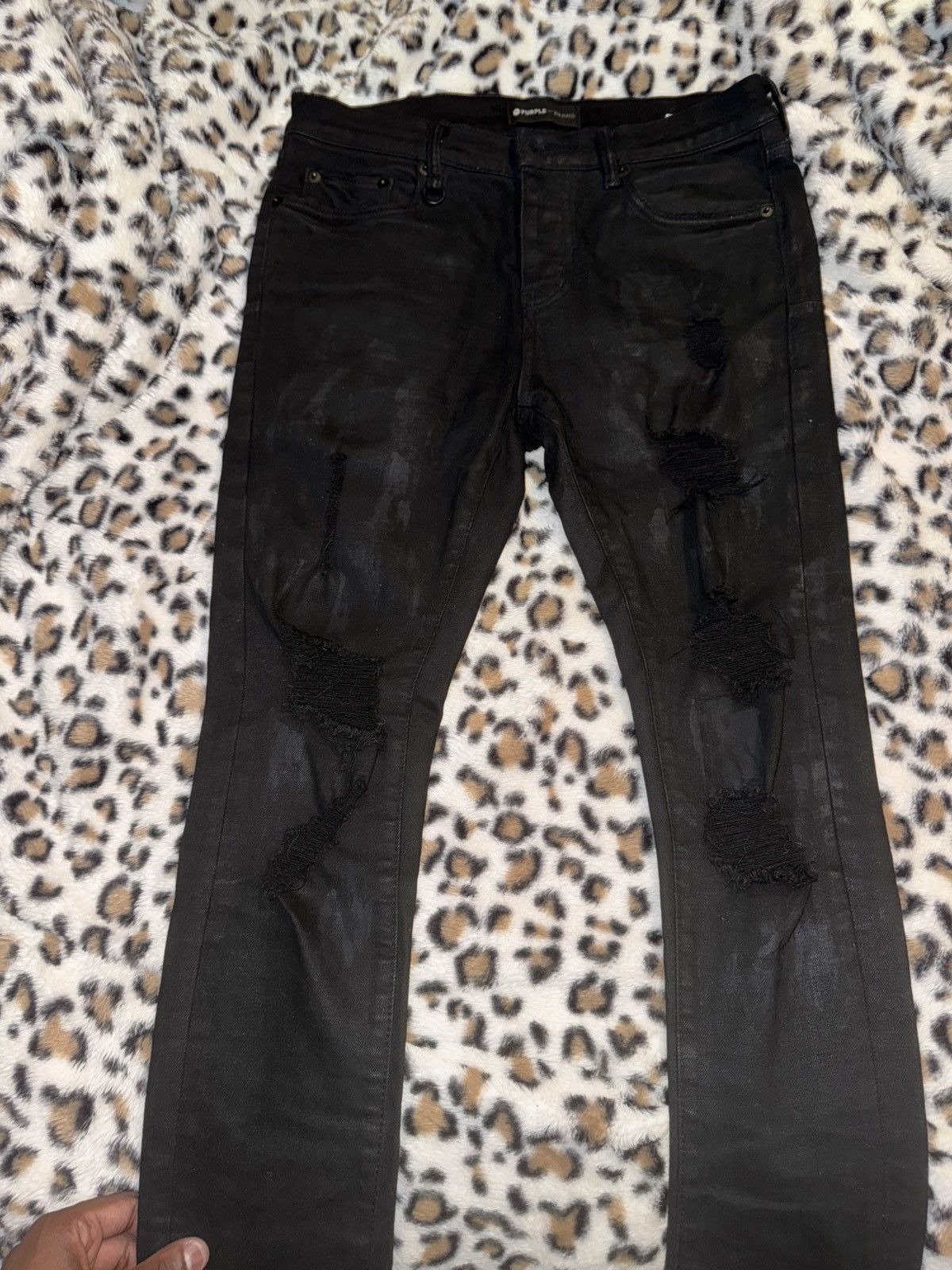 Purple Brand Black Oil Spill Size US 29 - 4 Thumbnail