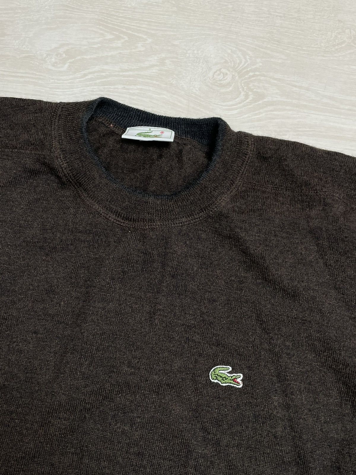 Lacoste × Vintage Lacoste Vintage 00’s Sweater Knit Center Logo Luxury Brand Size US XL / EU 56 / 4 - 3 Thumbnail