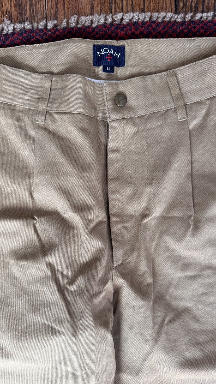 Noah Noah Pleated Khaki Pant Size US 32 / EU 48 - 2 Thumbnail