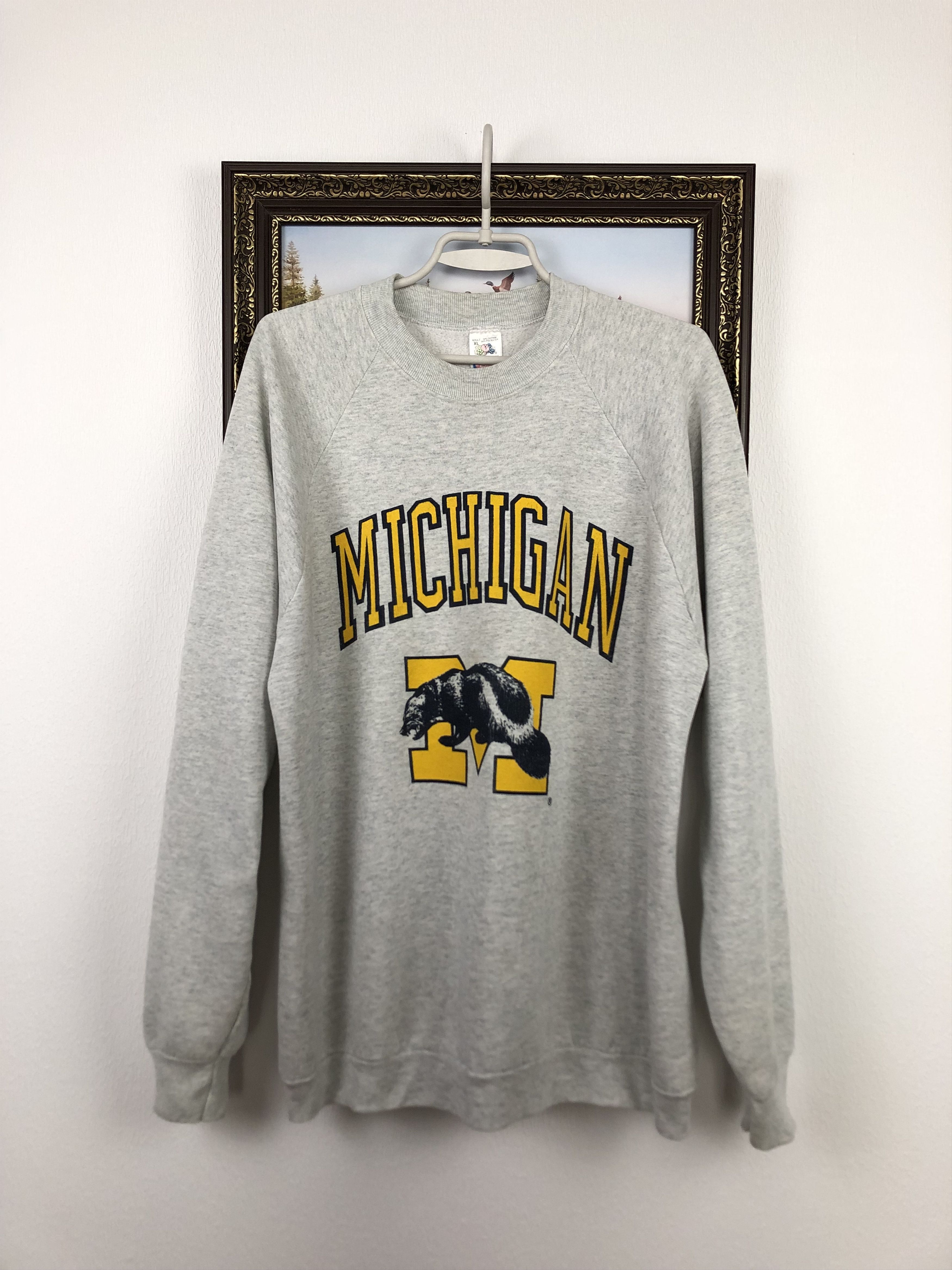 Vintage Vintage Michigan Wolverines Sweatshirt Crewneck Ncaa Size US XL / EU 56 / 4 - 1 Thumbnail