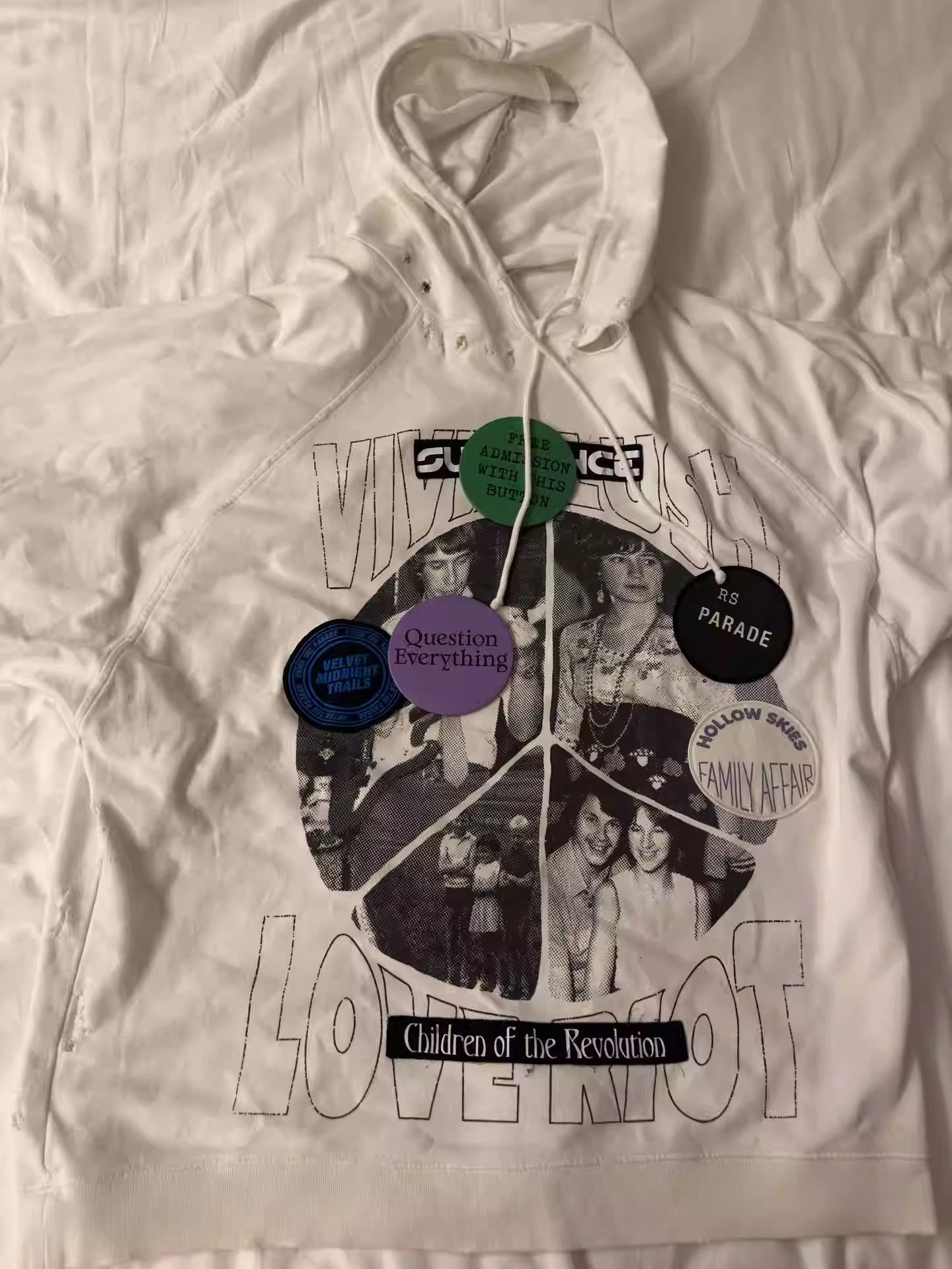 raf simons 21ss medal of destruction sweatshirt