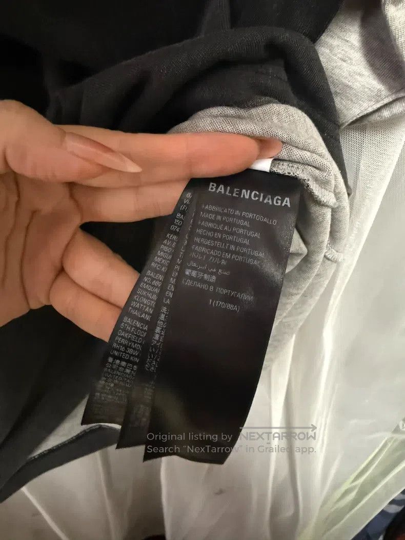 Balenciaga Balenciaga Color Blocked Raglan Big Logo Printed Short Sle Size US S / EU 44-46 / 1 - 6 Thumbnail